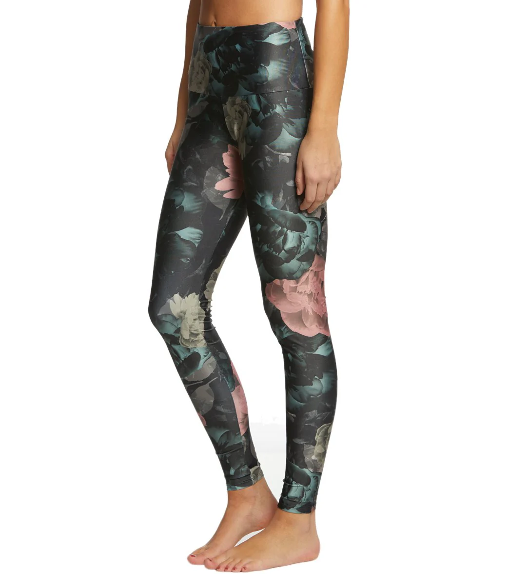Onzie High Waisted Yoga Leggings Alpine Floral