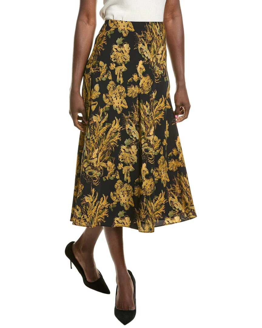 Lafayette 148 New York Bias Cut Midi Skirt