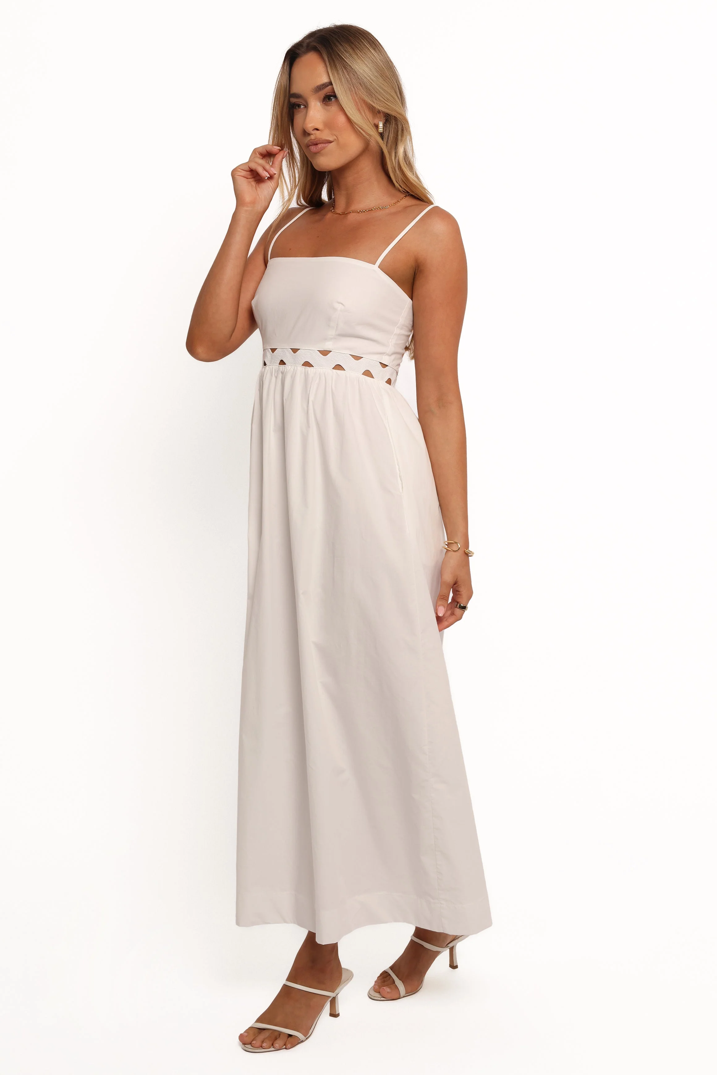 Angelus Midi Dress - White