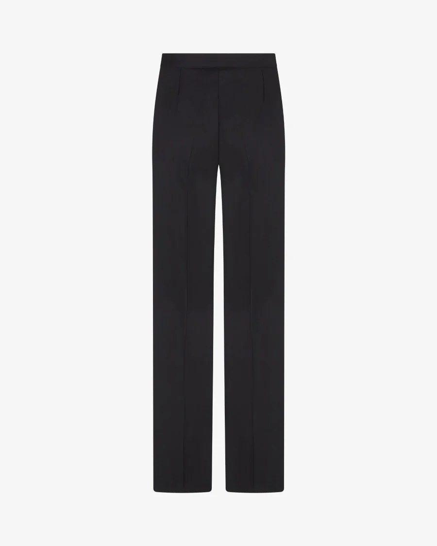 Wool Tapered Trouser - Black