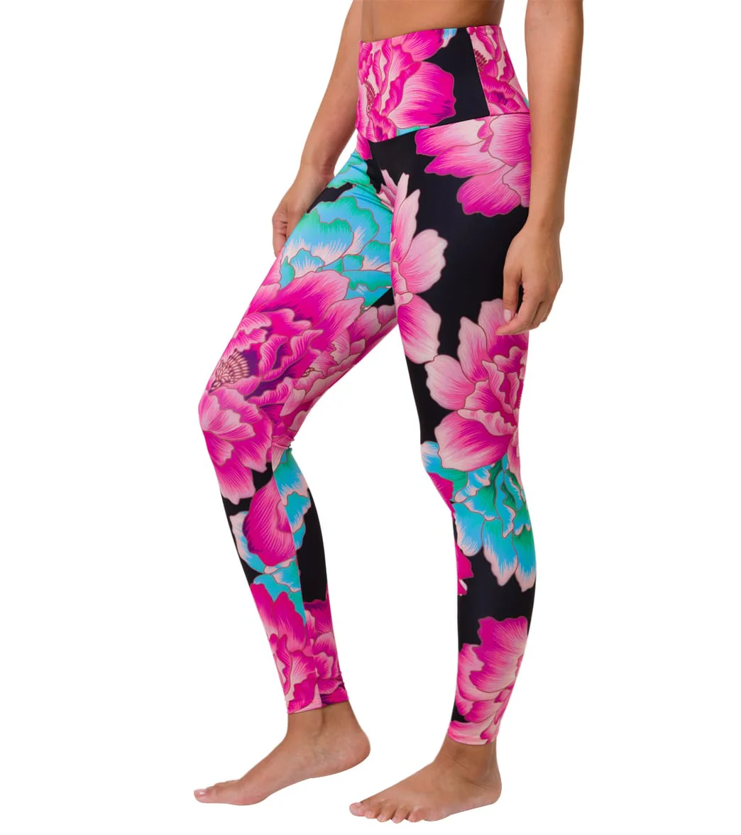 Onzie High Waisted Yoga Leggings Jardin