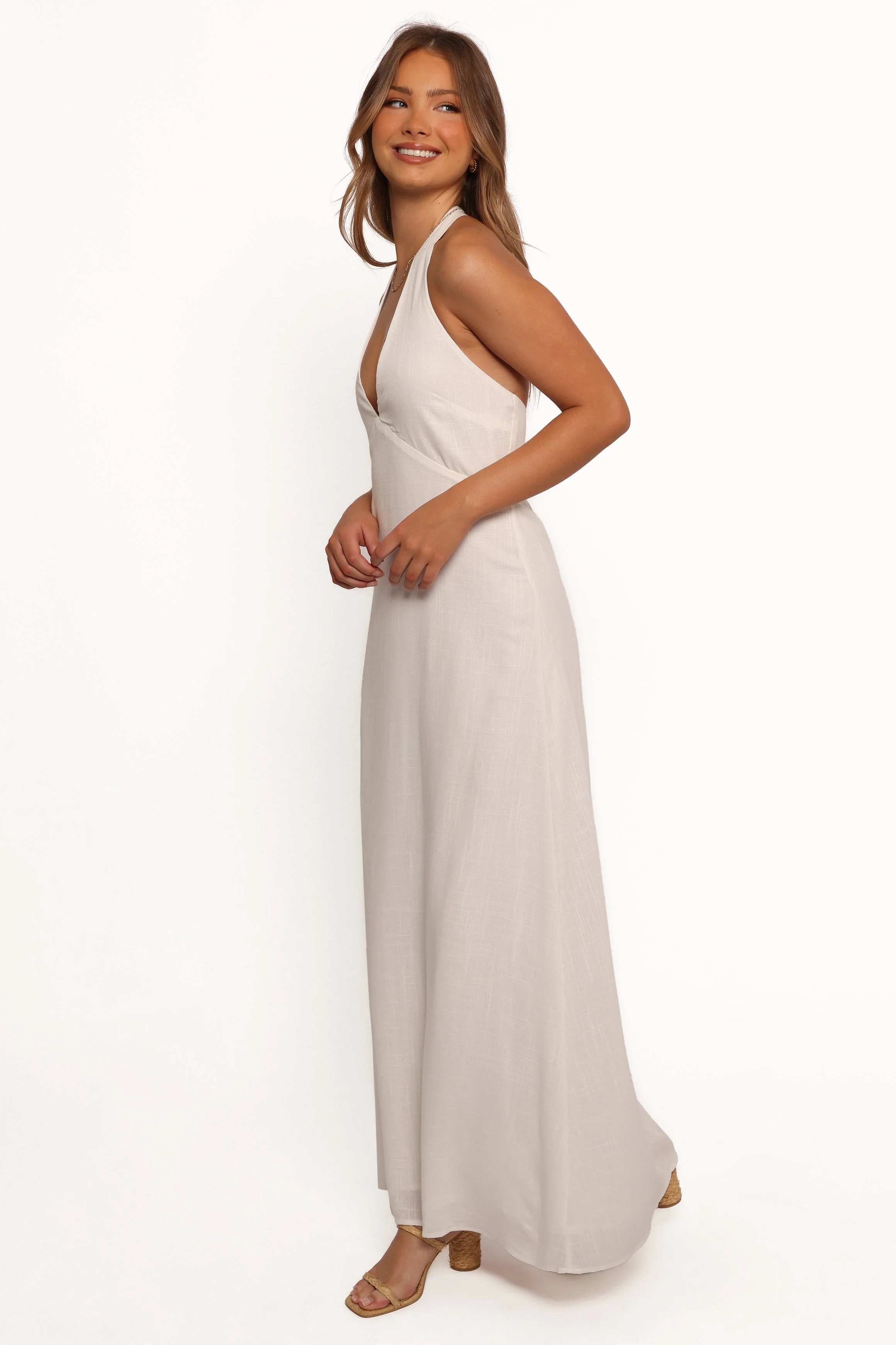 Michelle Halterneck Dress - White