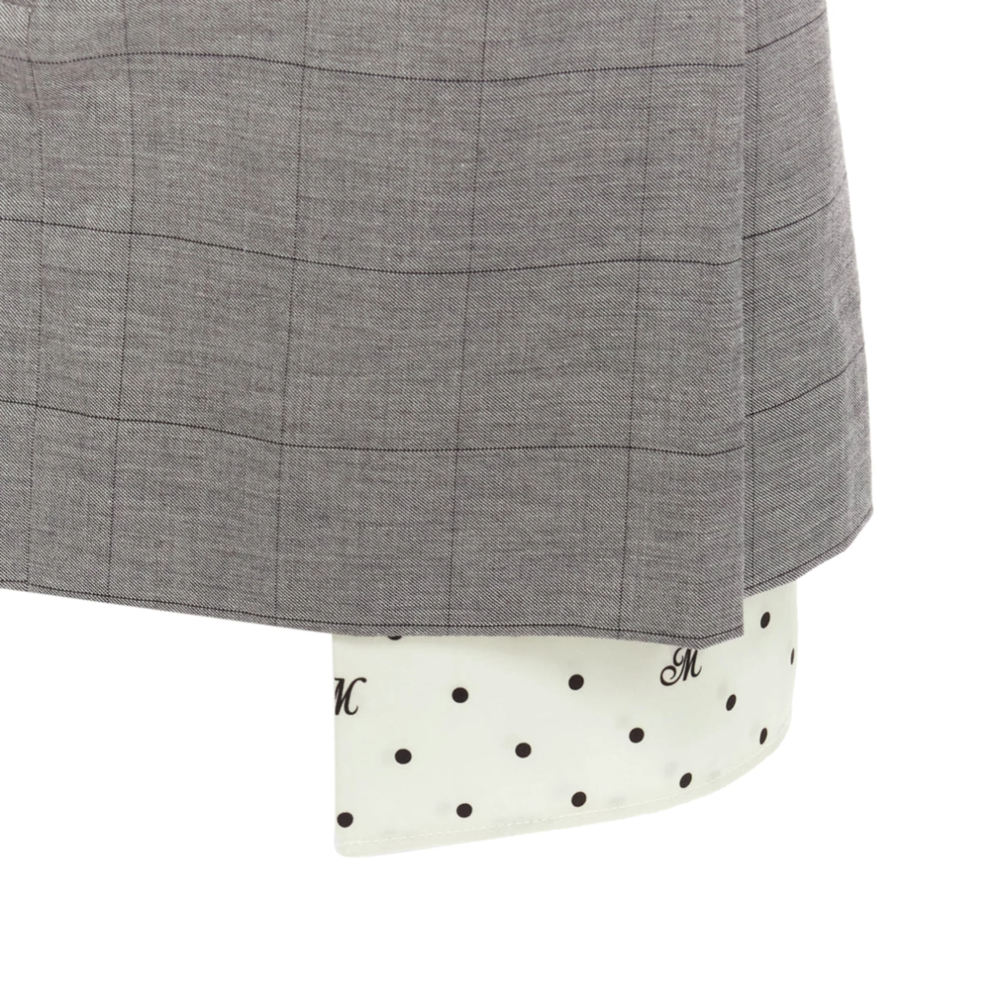 Monse wool cotton blend exposed pocket deconstructed skirt