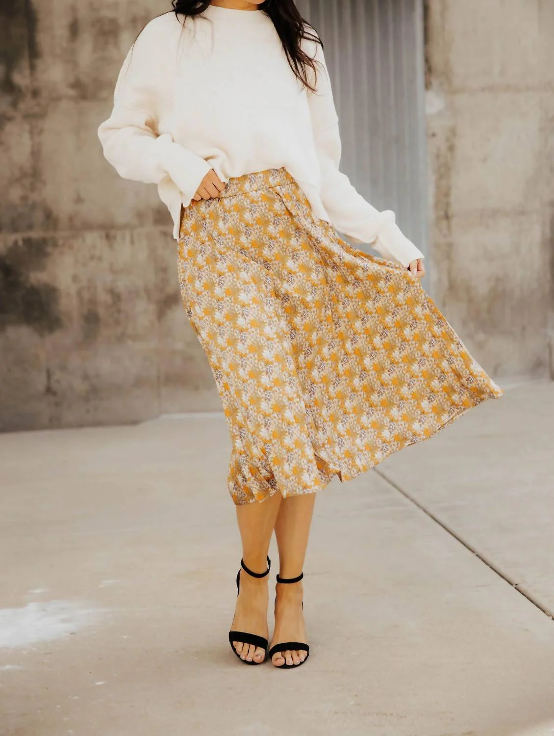 Sammie Pleated Skirt- Cascade