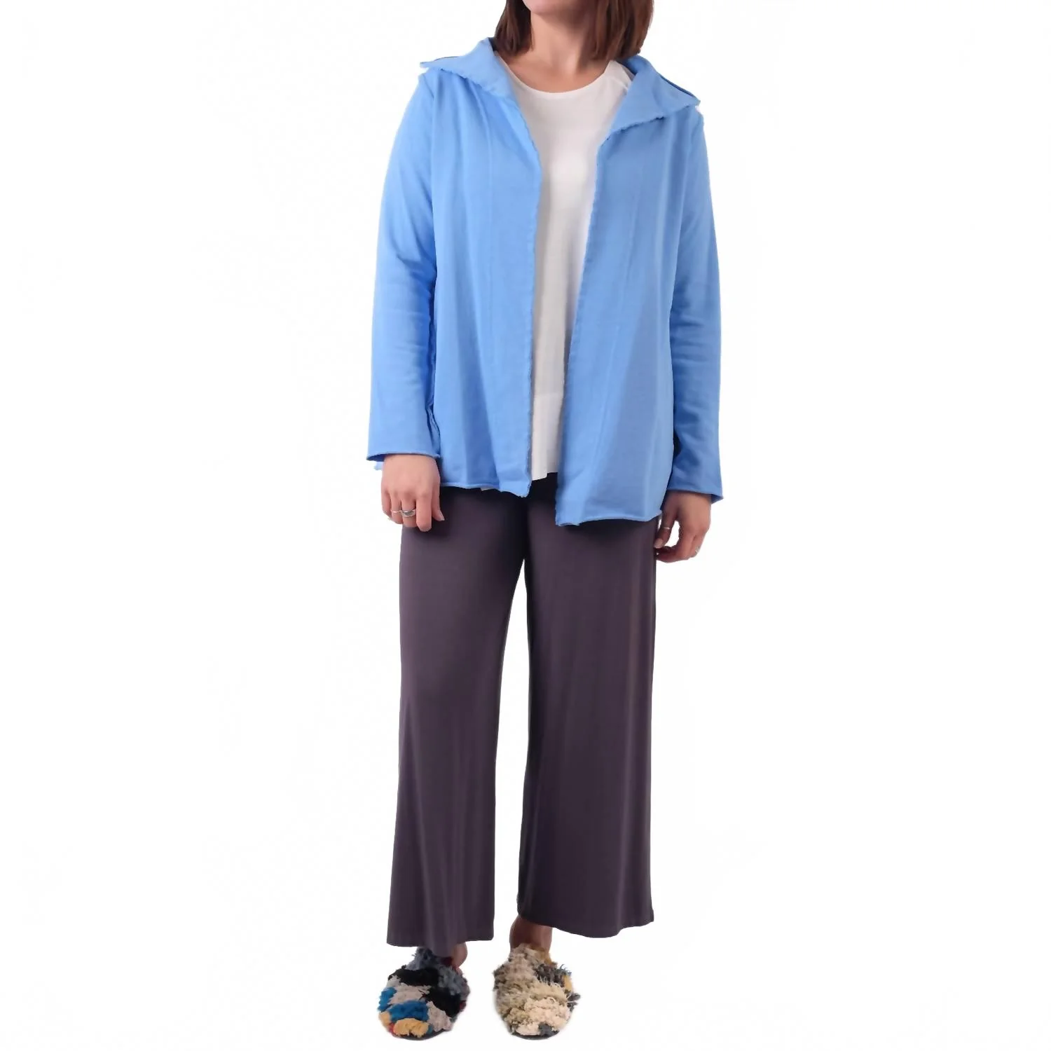 Rib Out Pull On Jacket In Provence