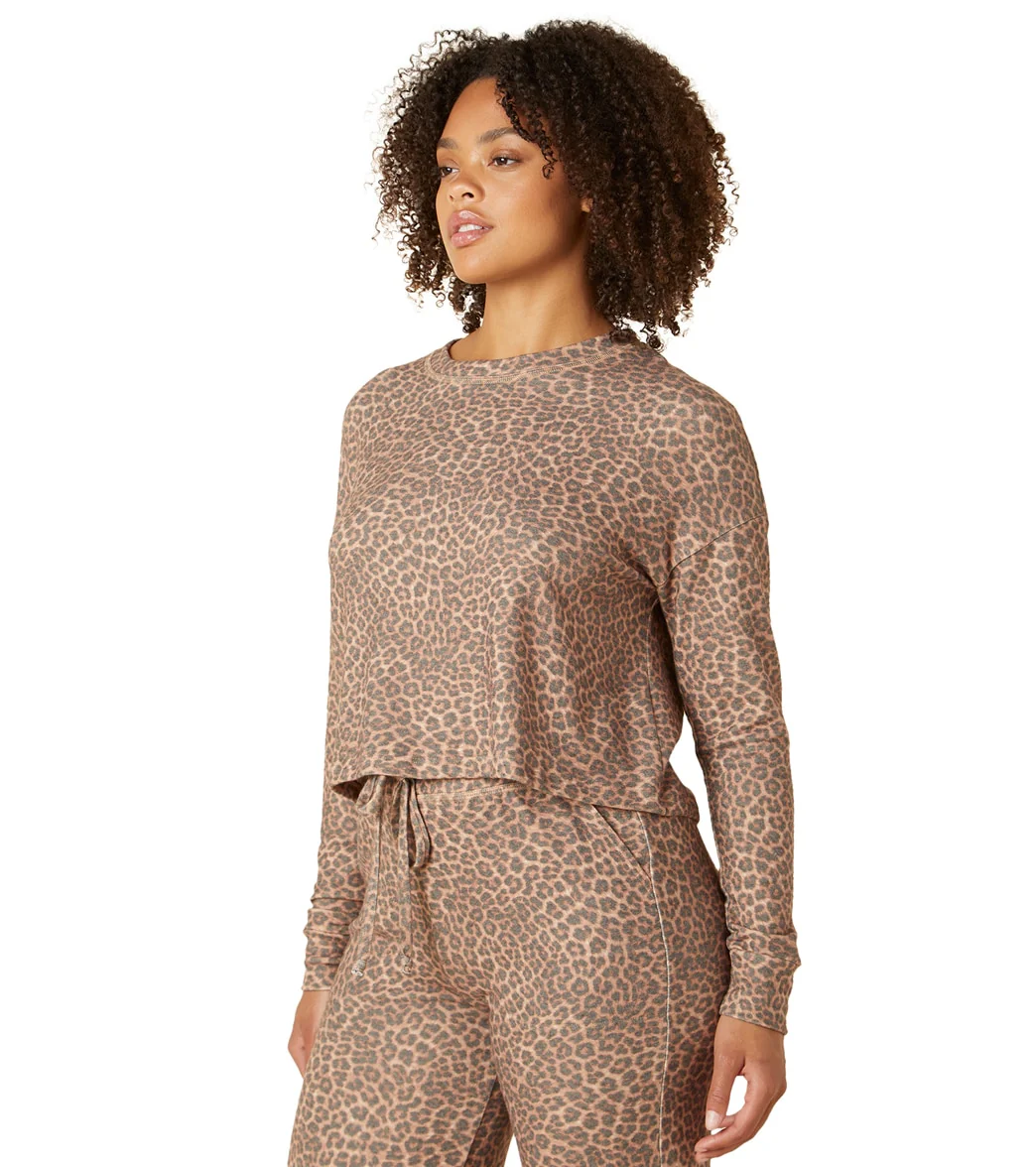 Beyond Yoga Brushed Up Cropped Pullover