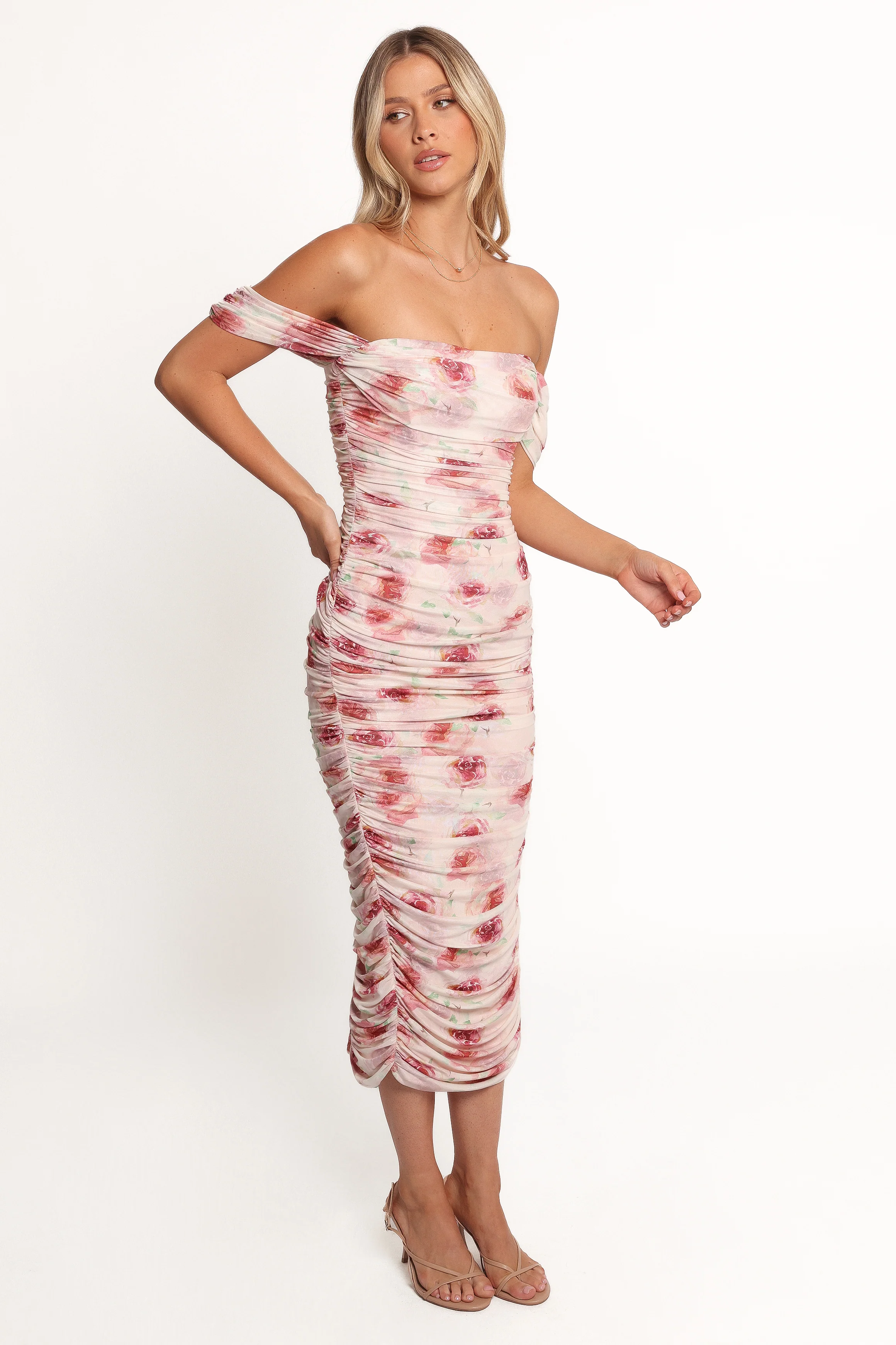Cyra Midi Dress - Rose