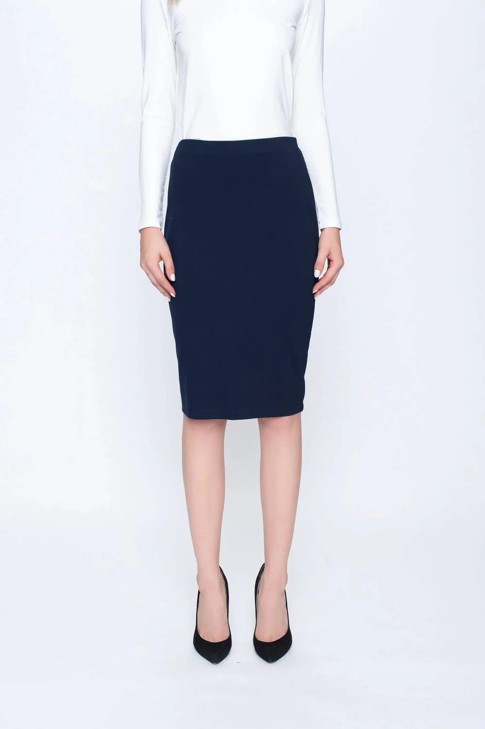 Women's Pencil Skirt In Deep Navy