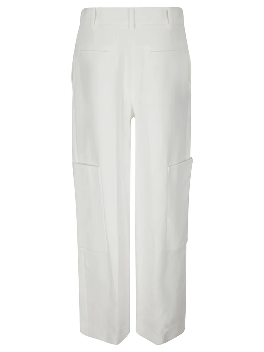 Classic Viscose Trousers With Hook And Zip Closure