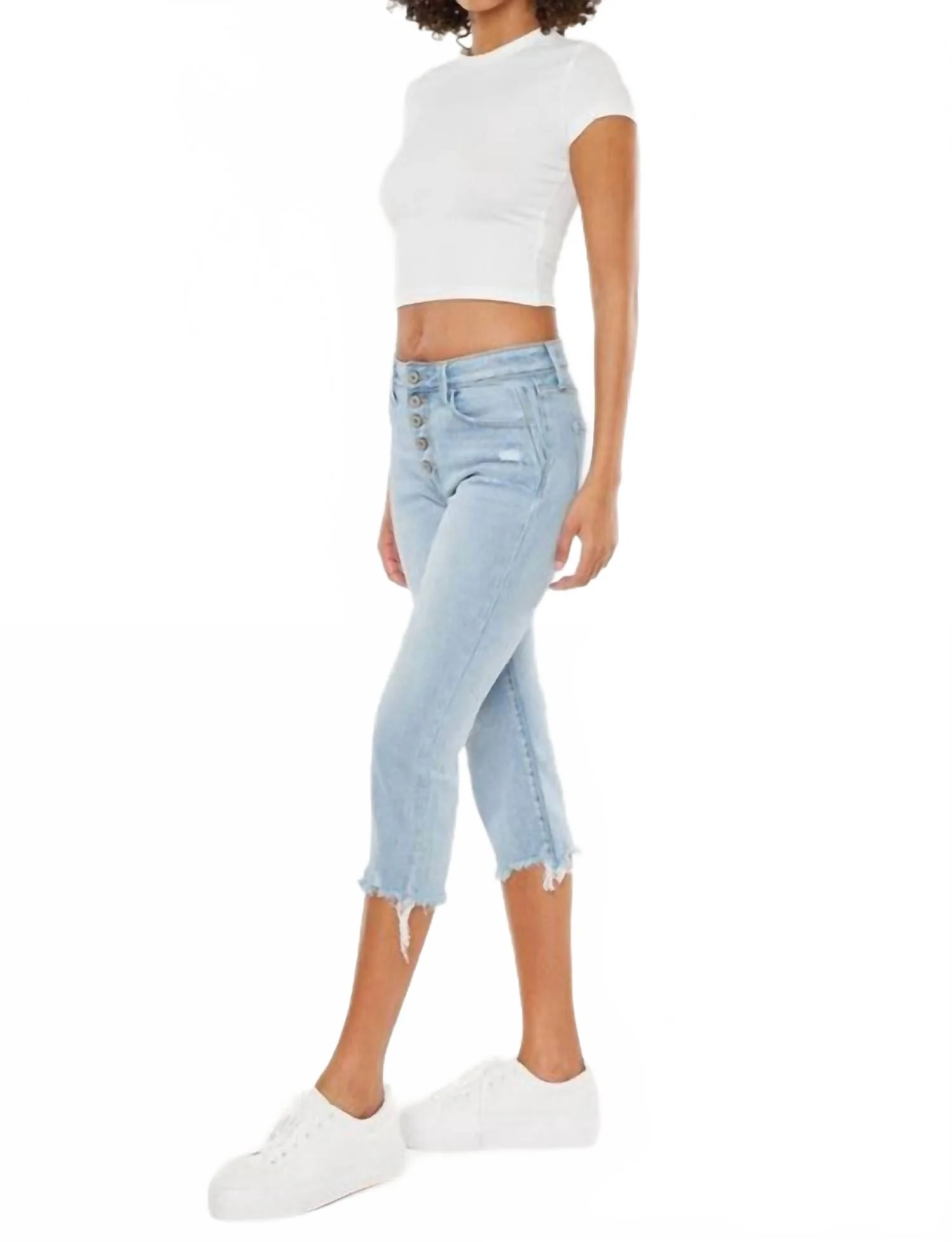 Gossip Girl Capri Pants In Blue