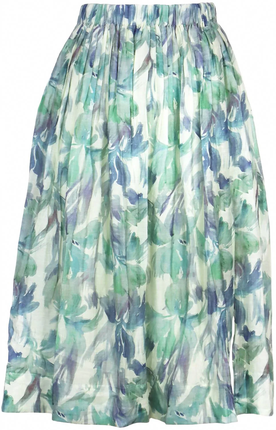 Women's Amari Midi Skirt In Turquoise Floral