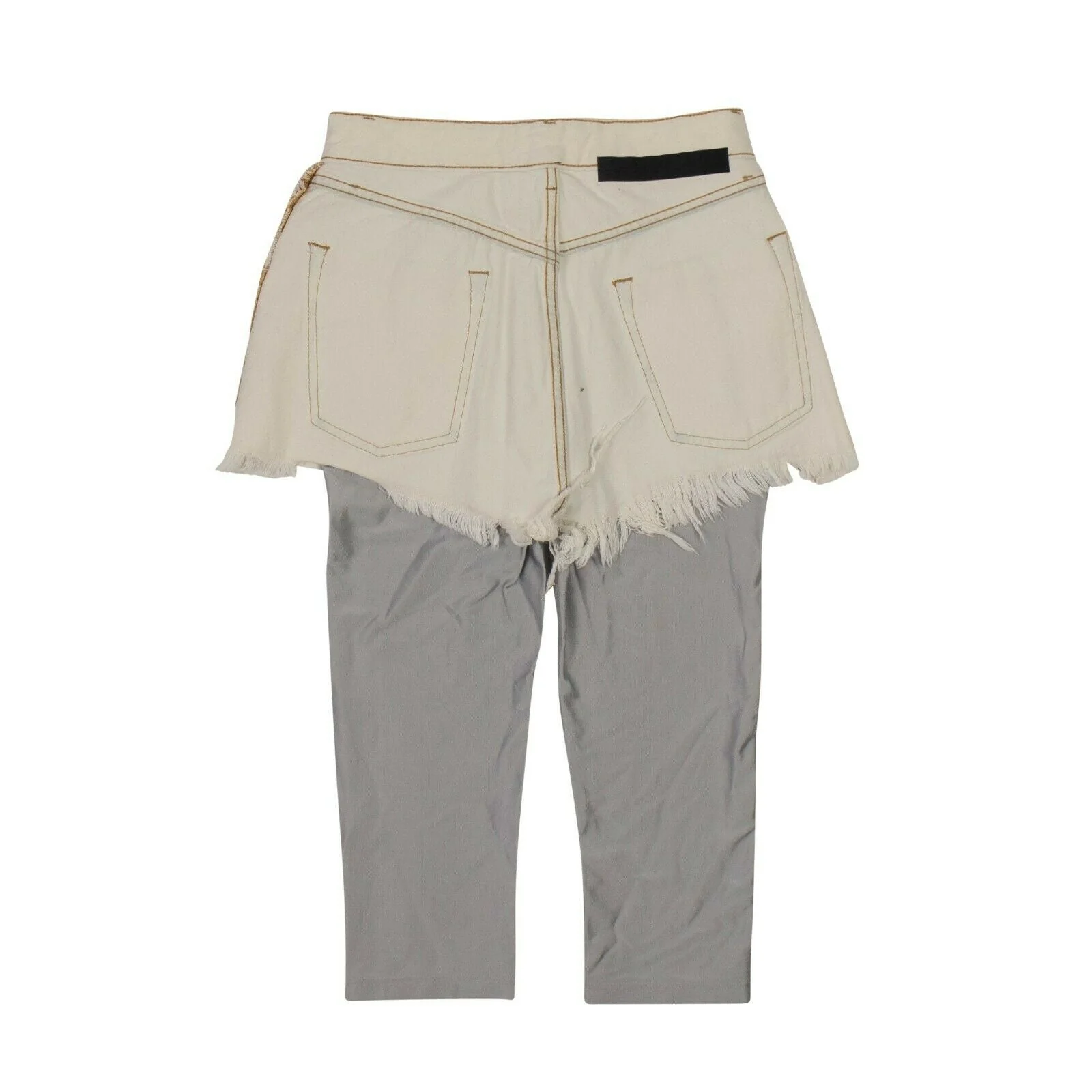 Unravel Project Reverse Shorts Layestretch Leggings - White