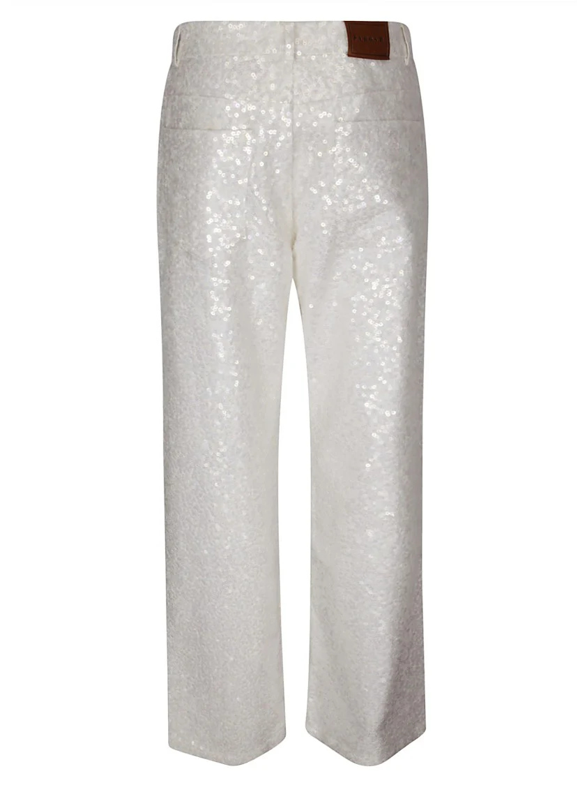 Five-Pocket Wide-Leg Trousers