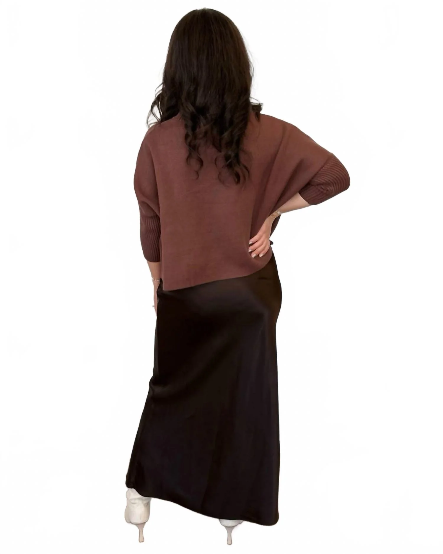 Kenna Maxi Skirt In Dark Chocolate
