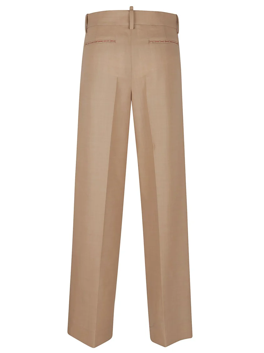 Low Rise Seam-Detail Trouser