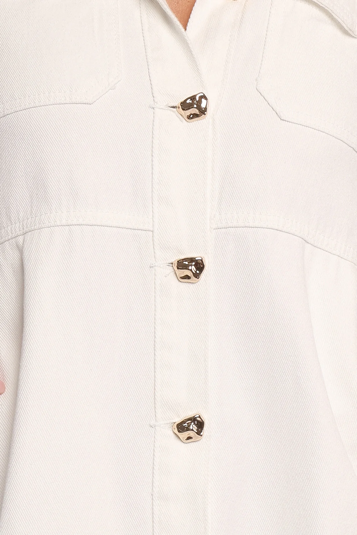 Turner Denim Dress - White Denim