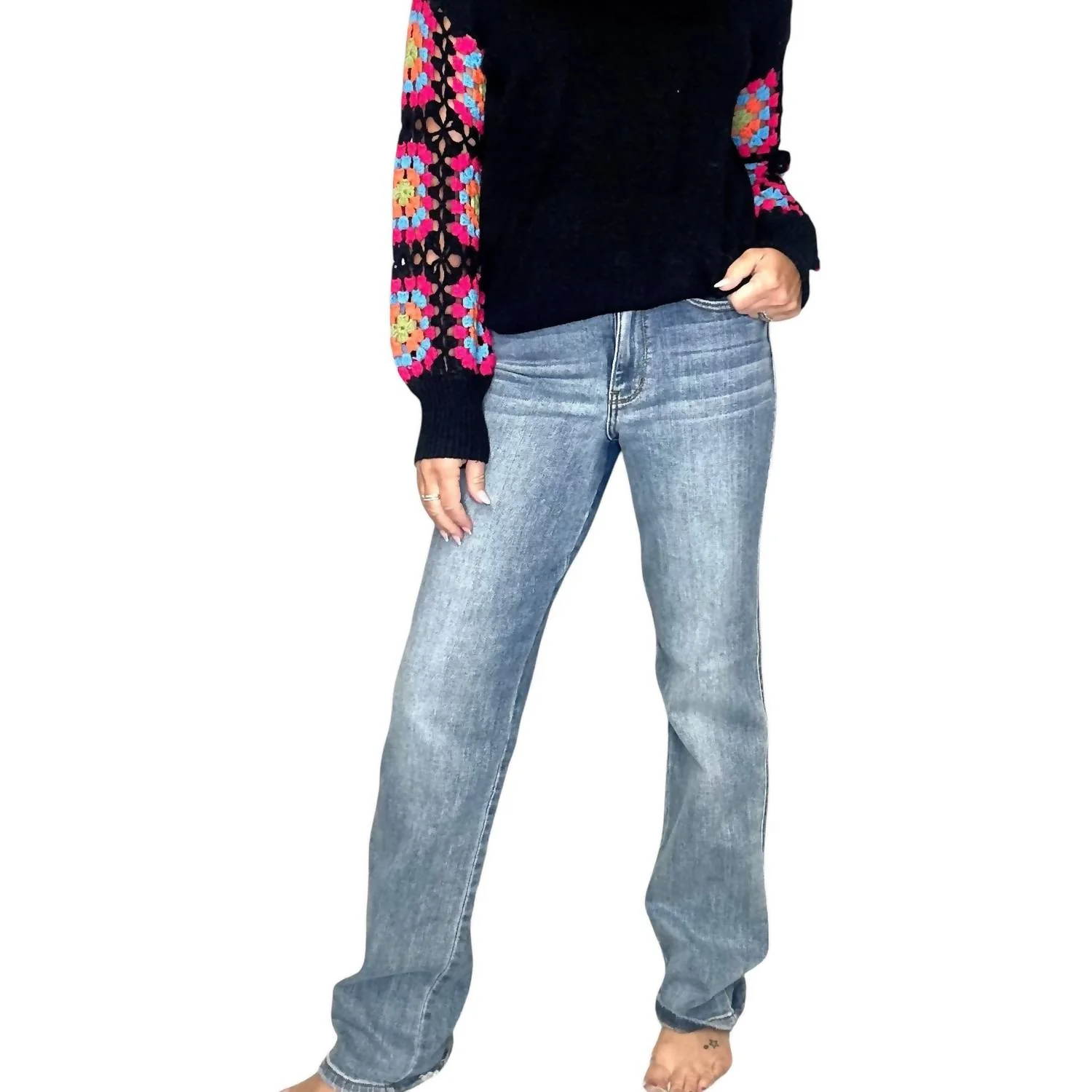 Charlie Dad Jeans In Medium Wash