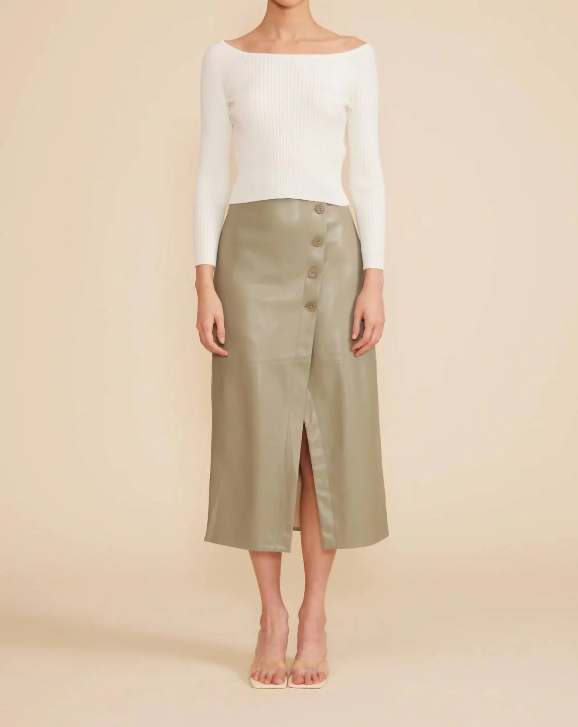 Francisco Midi Skirt In Sage