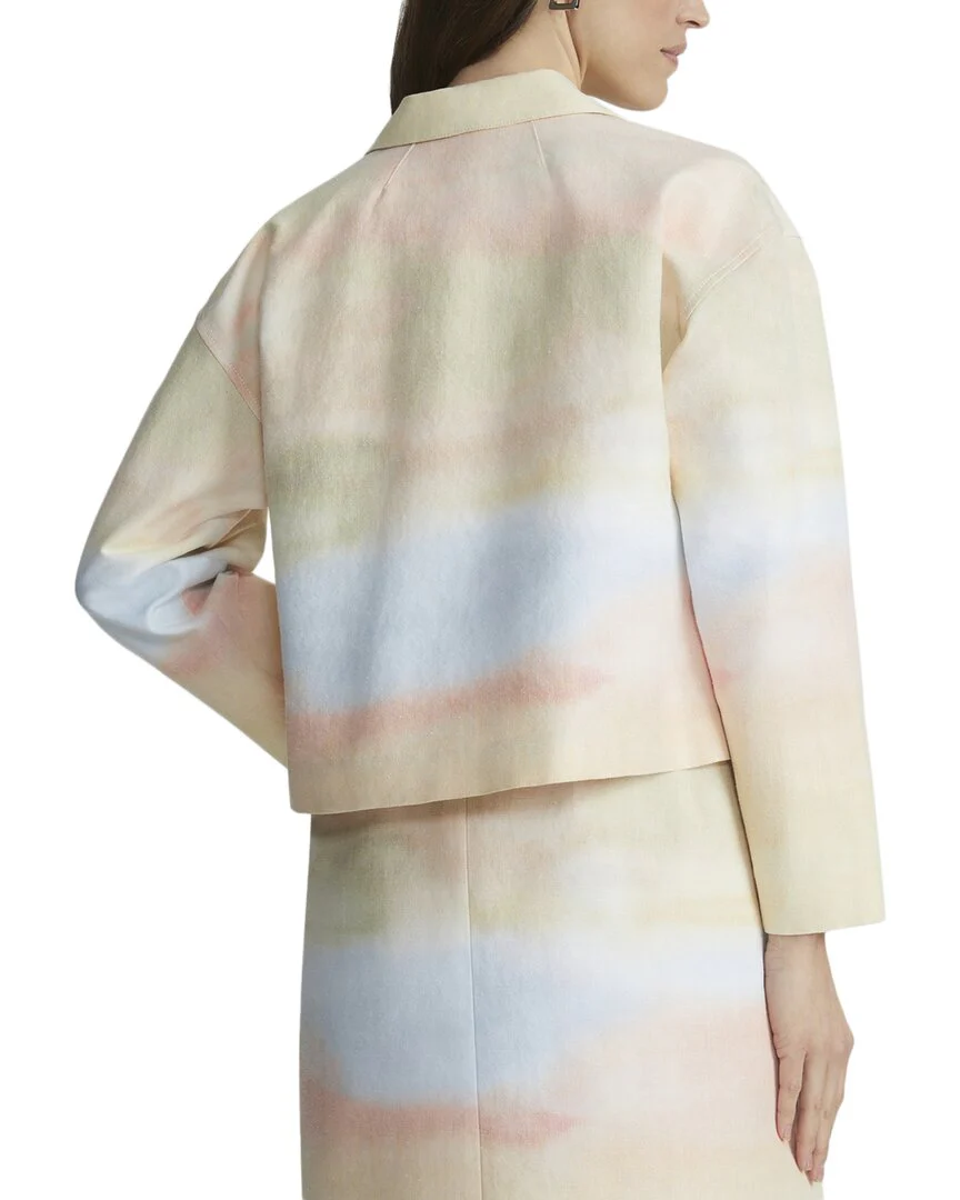 Lafayette 148 New York Drop Shoulder Cropped Jacket