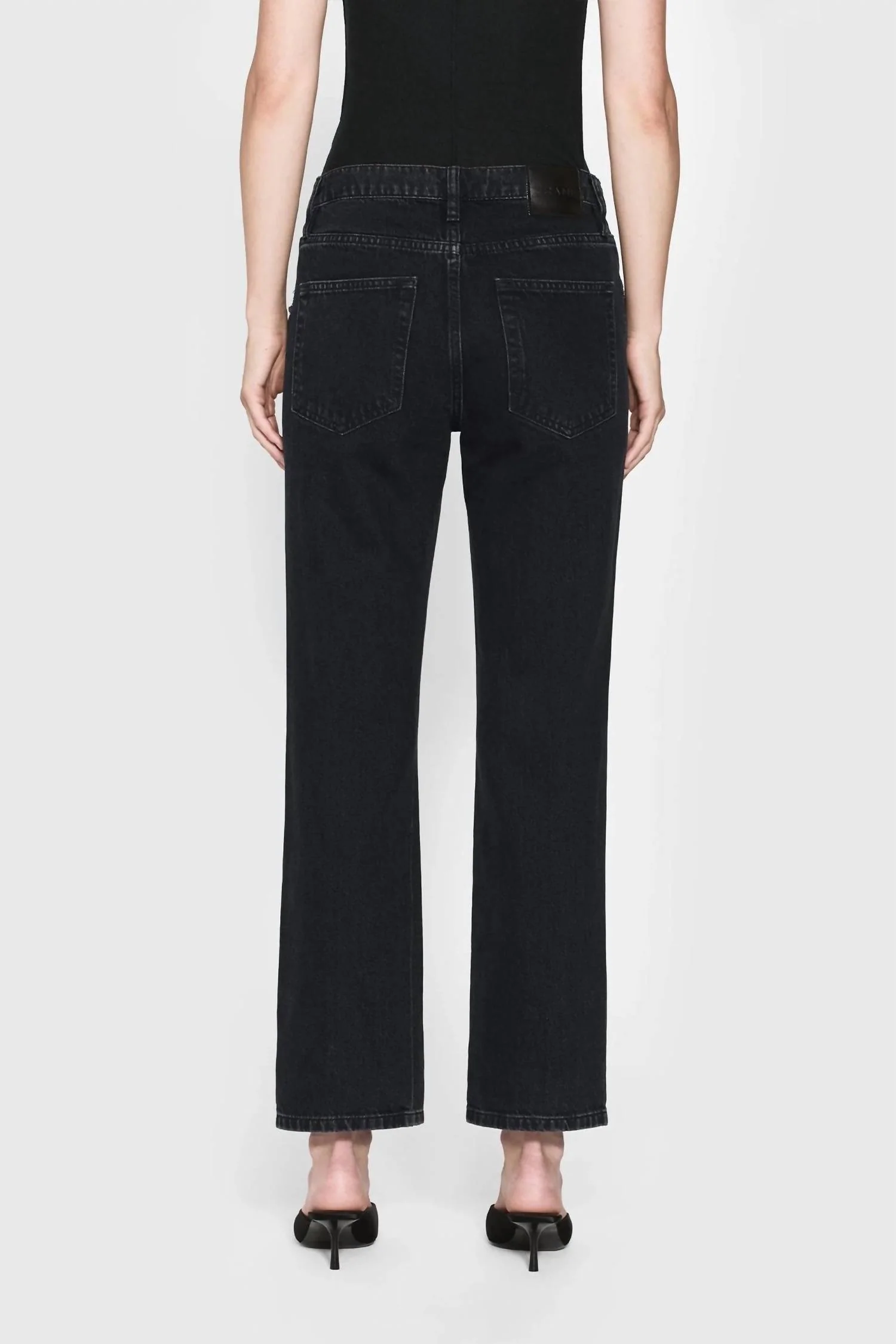 Atelier Beaded Straight Jeans In Portia