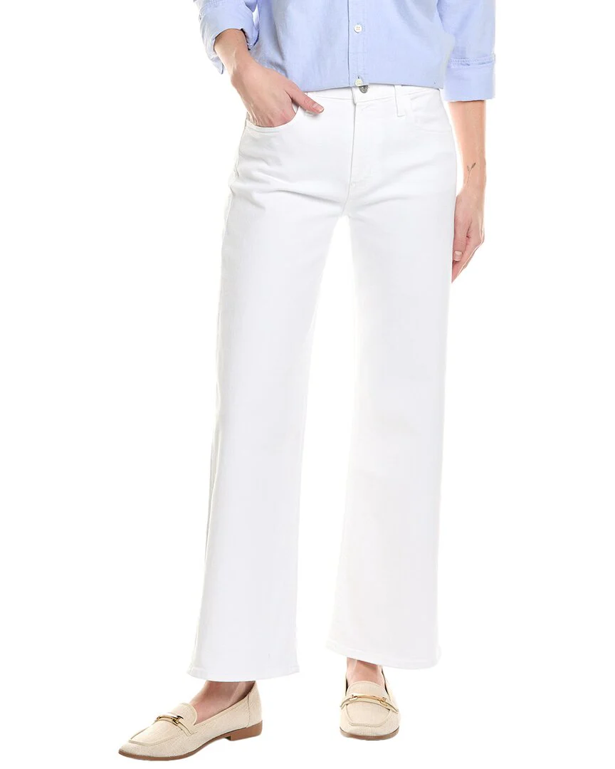 HUDSON Jeans Rosalie White High-Rise Wide Leg Jean