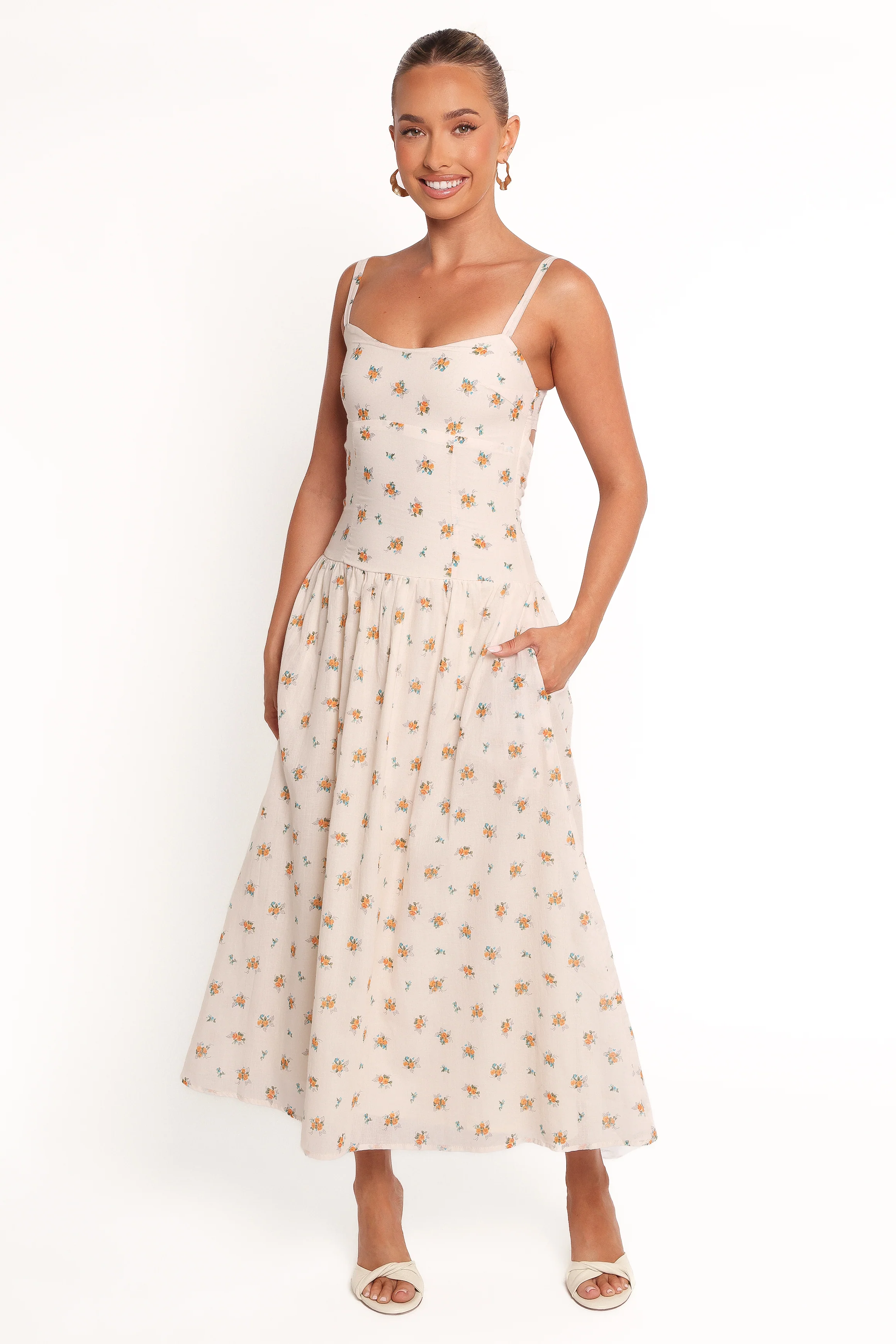 Oakley Maxi Dress - Yellow Floral