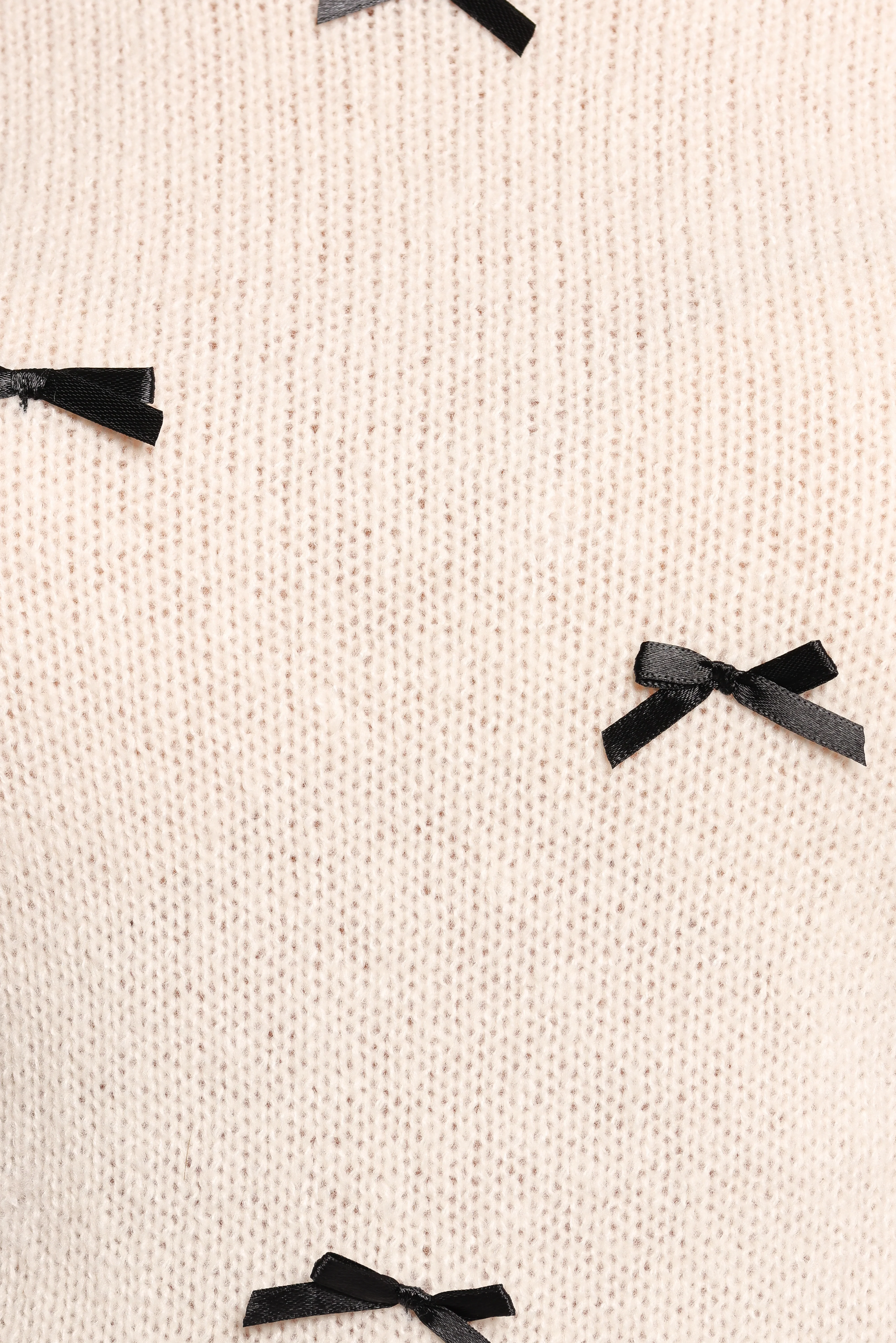 Rachel Knit Top - Cream Black