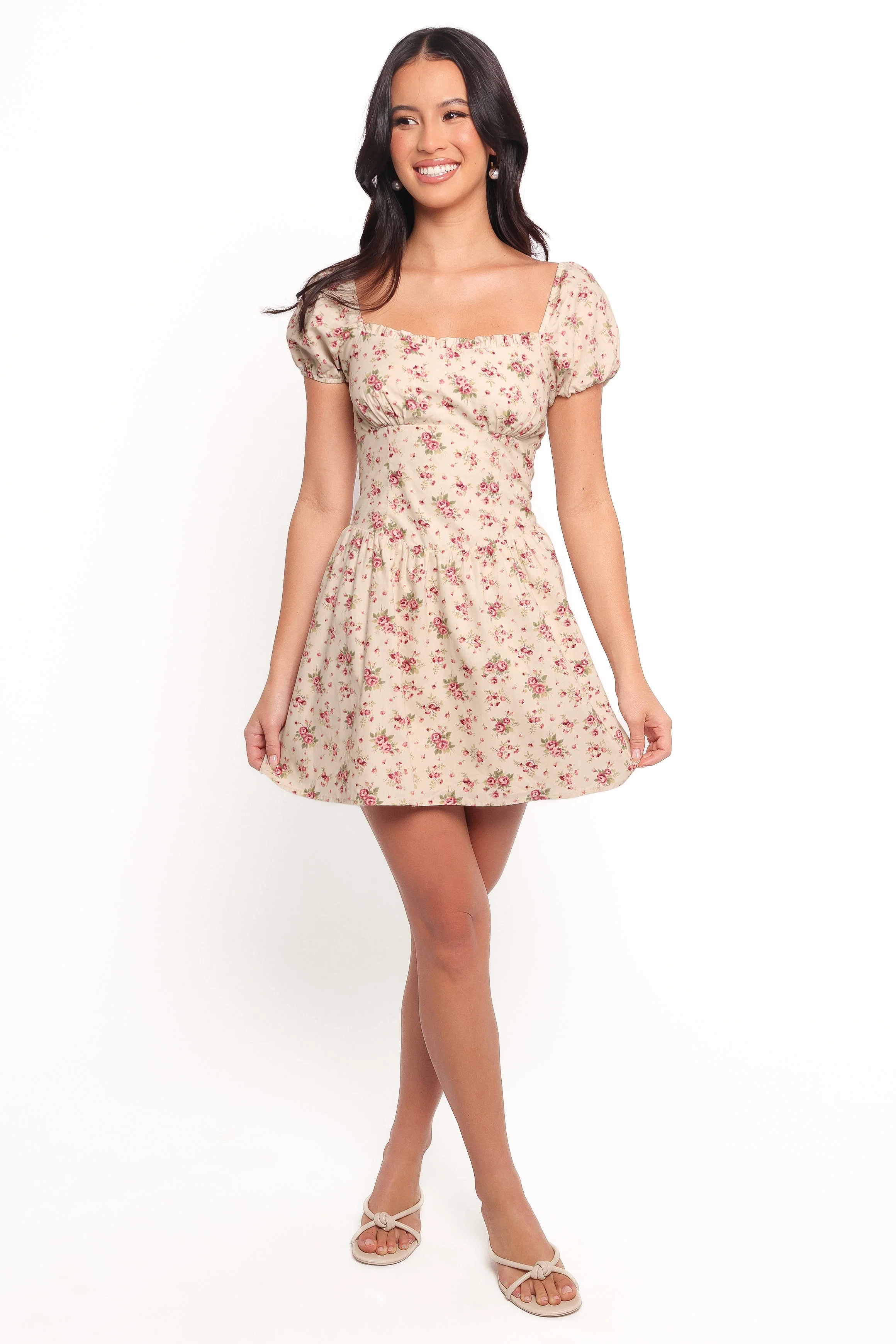 Isobelle Mini Dress - Red Floral