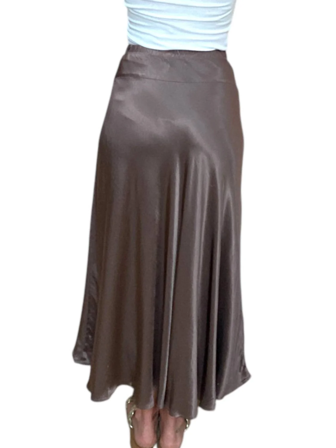Desi Asymmetrical Skirt In Cobblestone