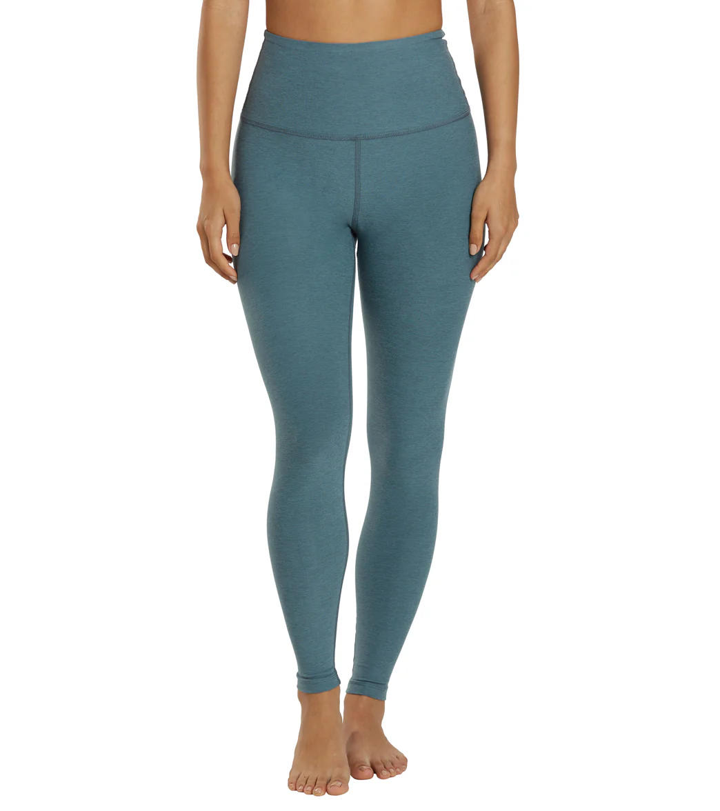 Beyond Yoga Spacedye High Waisted Caught In The Midi 7/8 Yoga Leggings Storm Heather