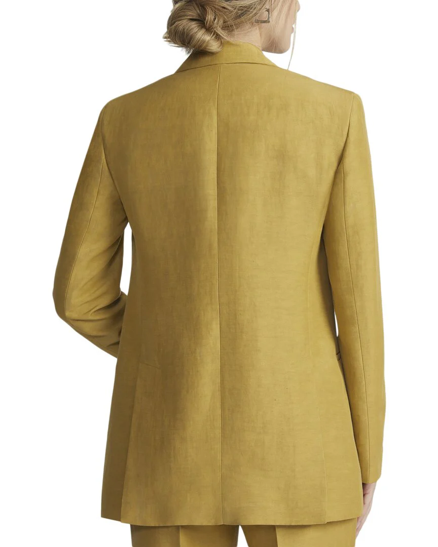 Lafayette 148 New York Peak Lapel Linen-Blend Blazer