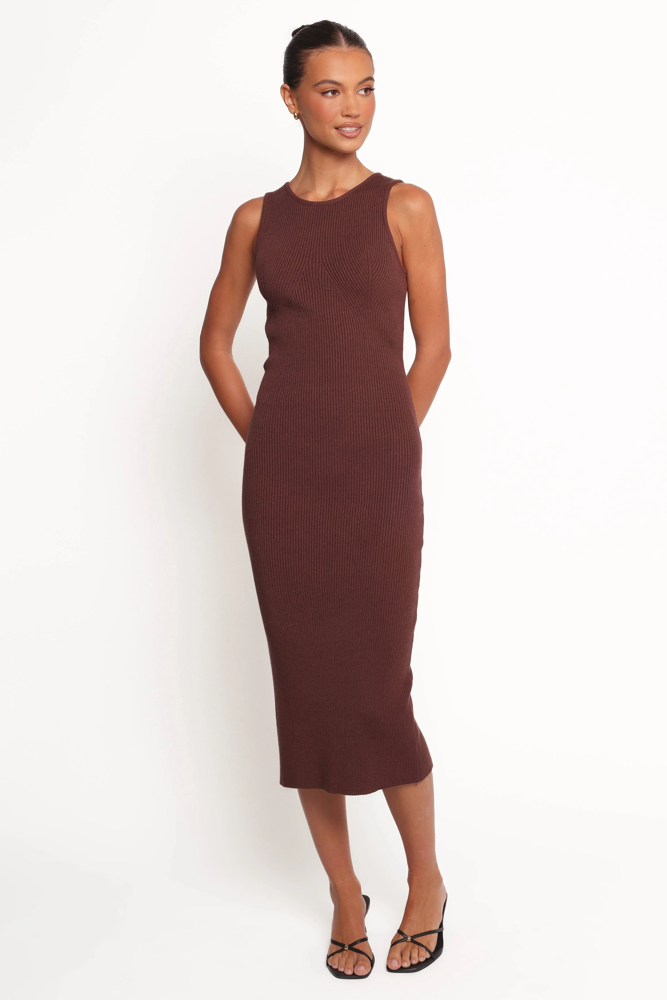 Hollis Midi Dress - Chocolate