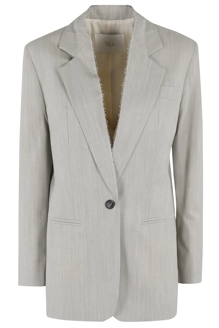 Single-Breasted Blazer With Tailored Silhouette