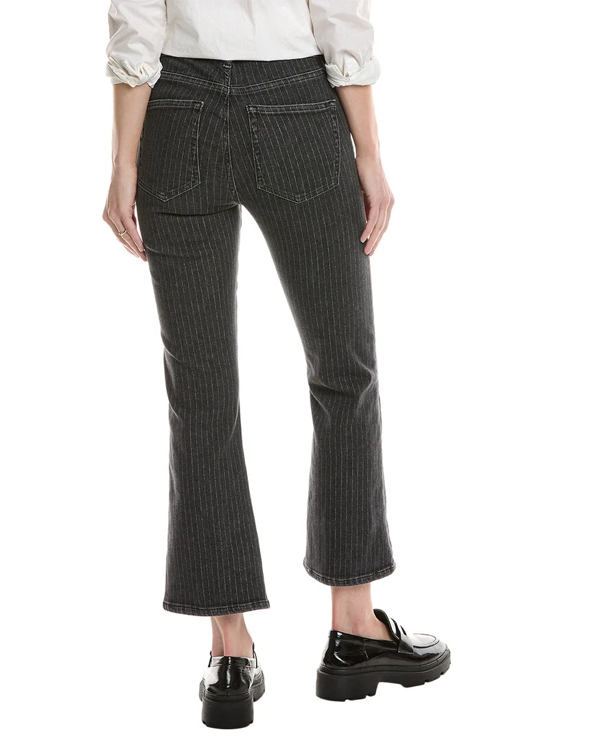 FRAME Denim Le Crop Mini Charcoal Pinstripe Bootcut Jean