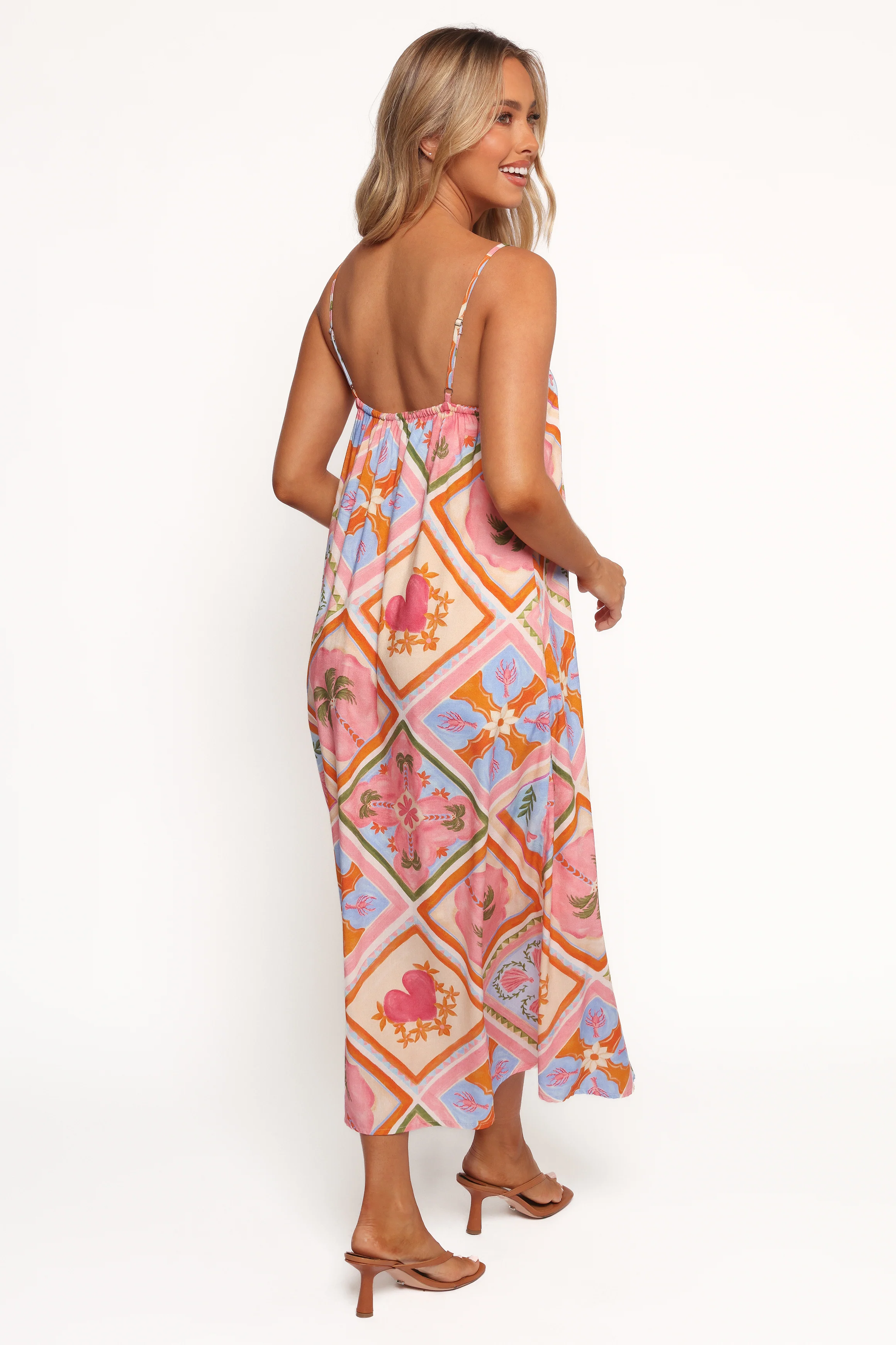 Gisela Midi Dress - Multi Tile