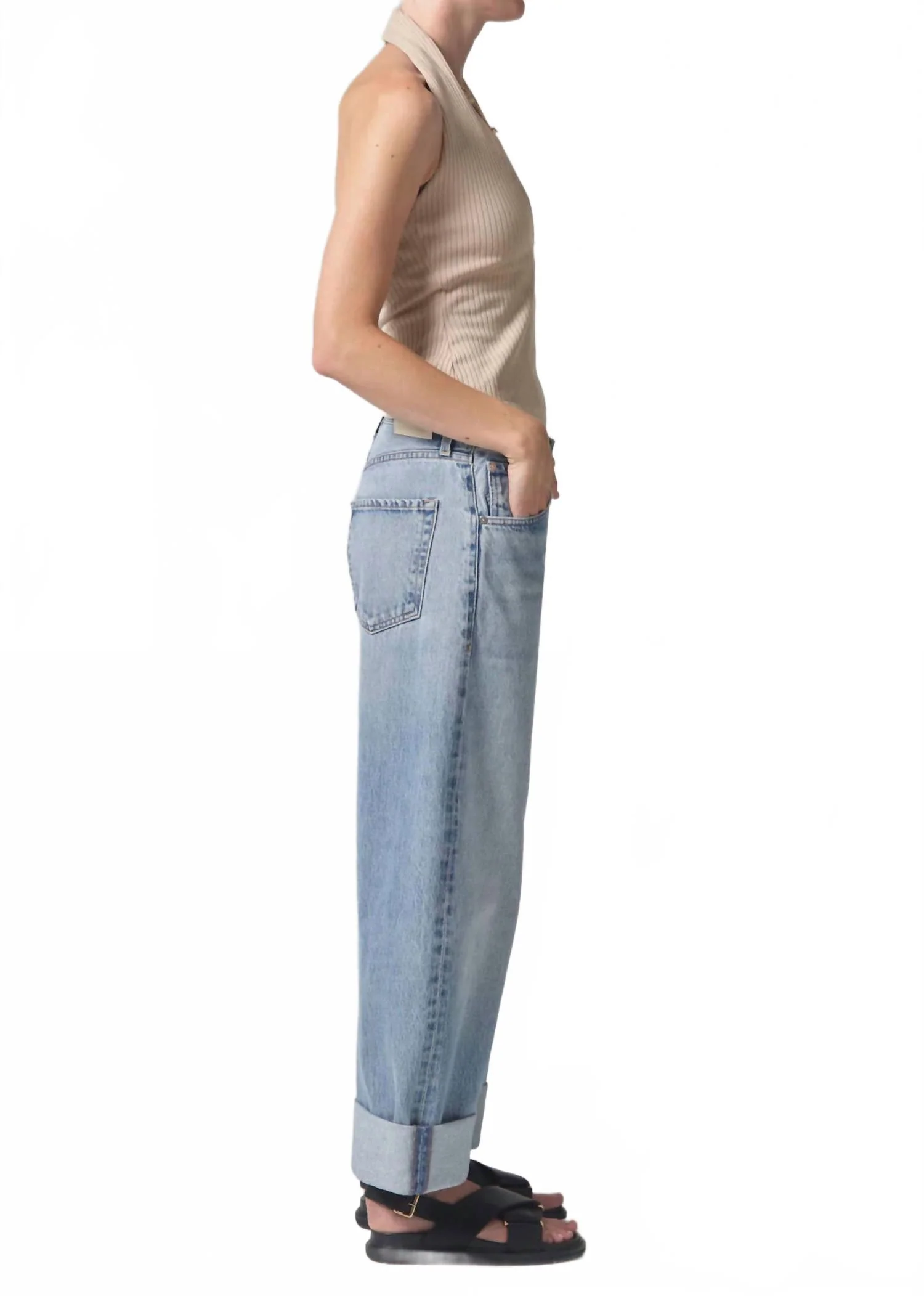 Ayla Baggy Jeans In Gemini