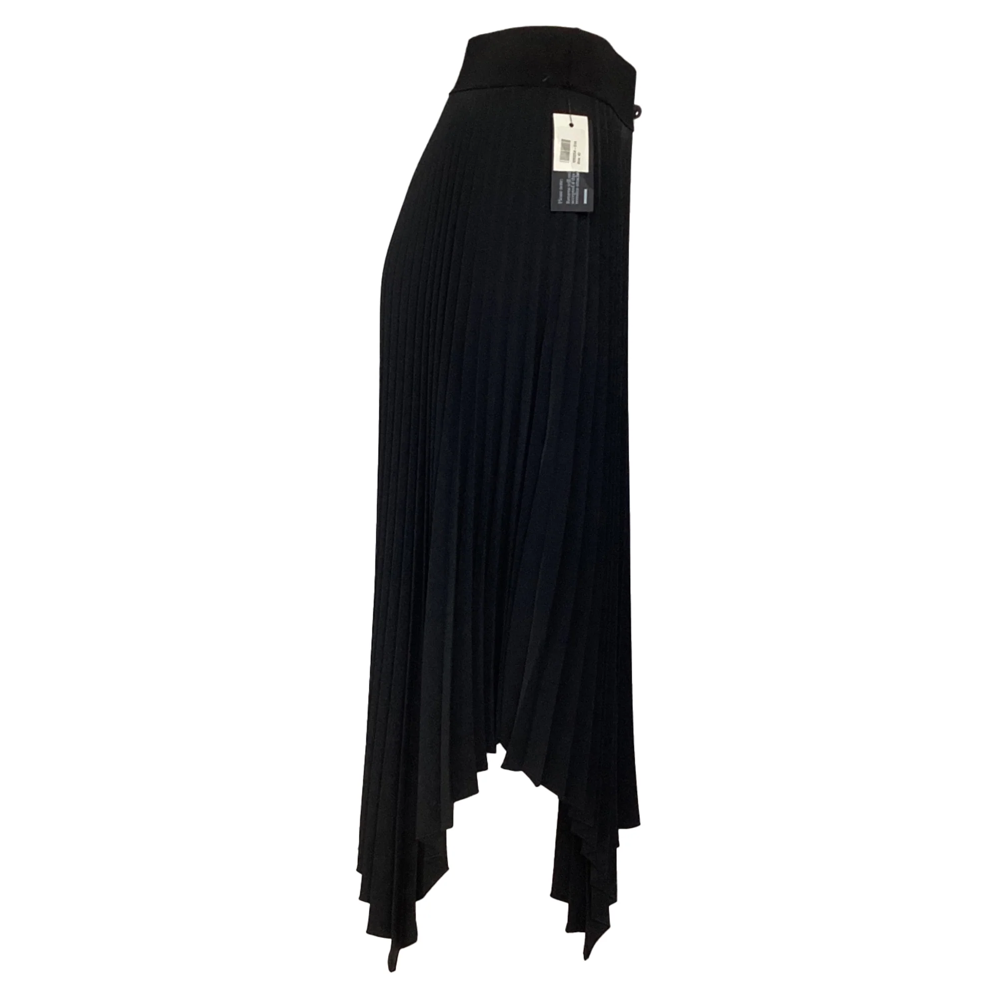 Joseph Ade Pleated Midi Skirt in Black Polyester