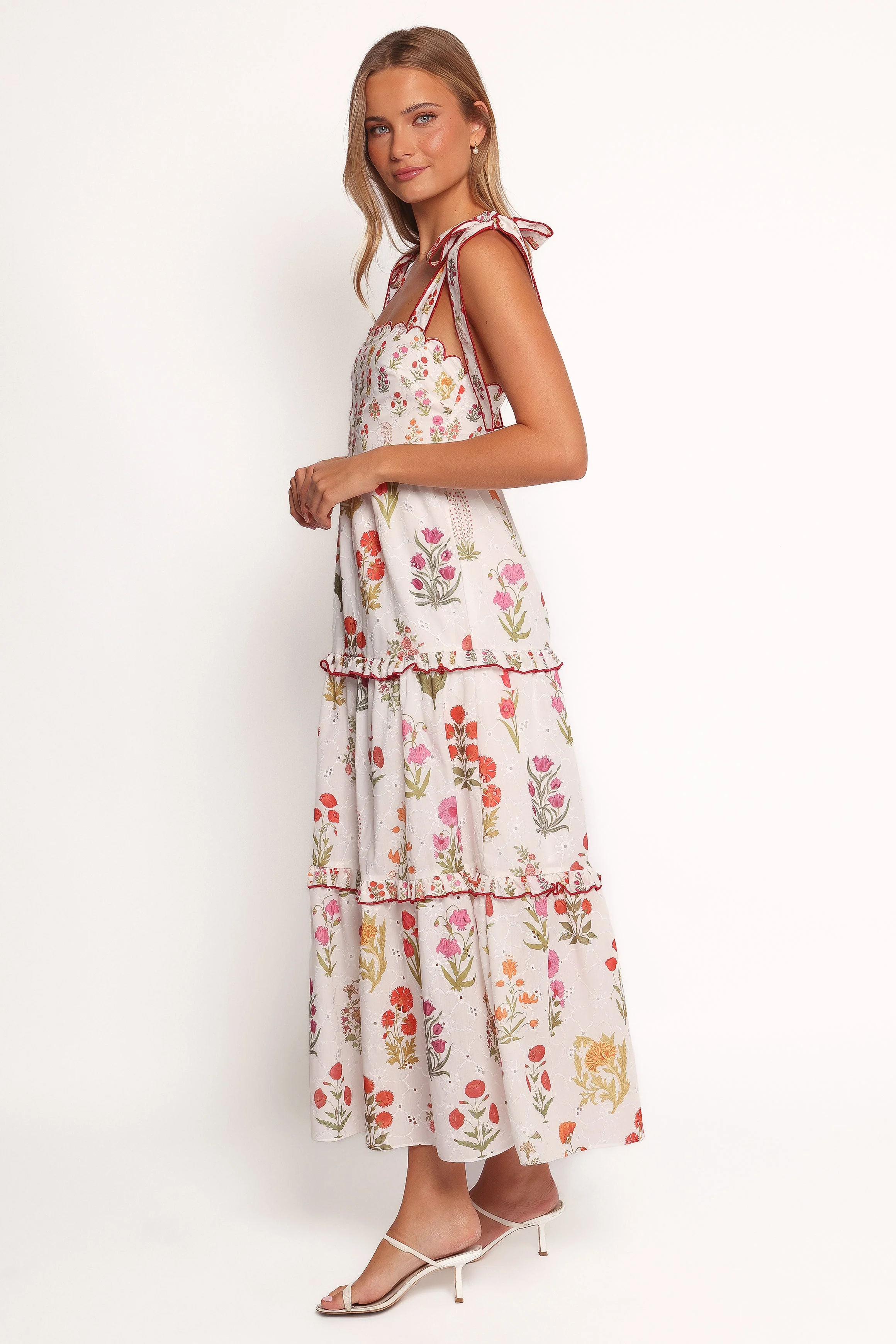 Aurelia Maxi Dress - White Floral
