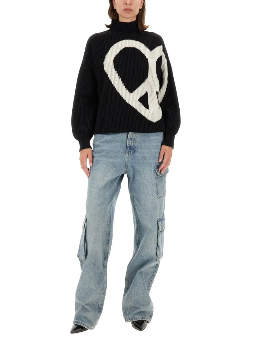 Cargo Pants With Vintage Light Wash