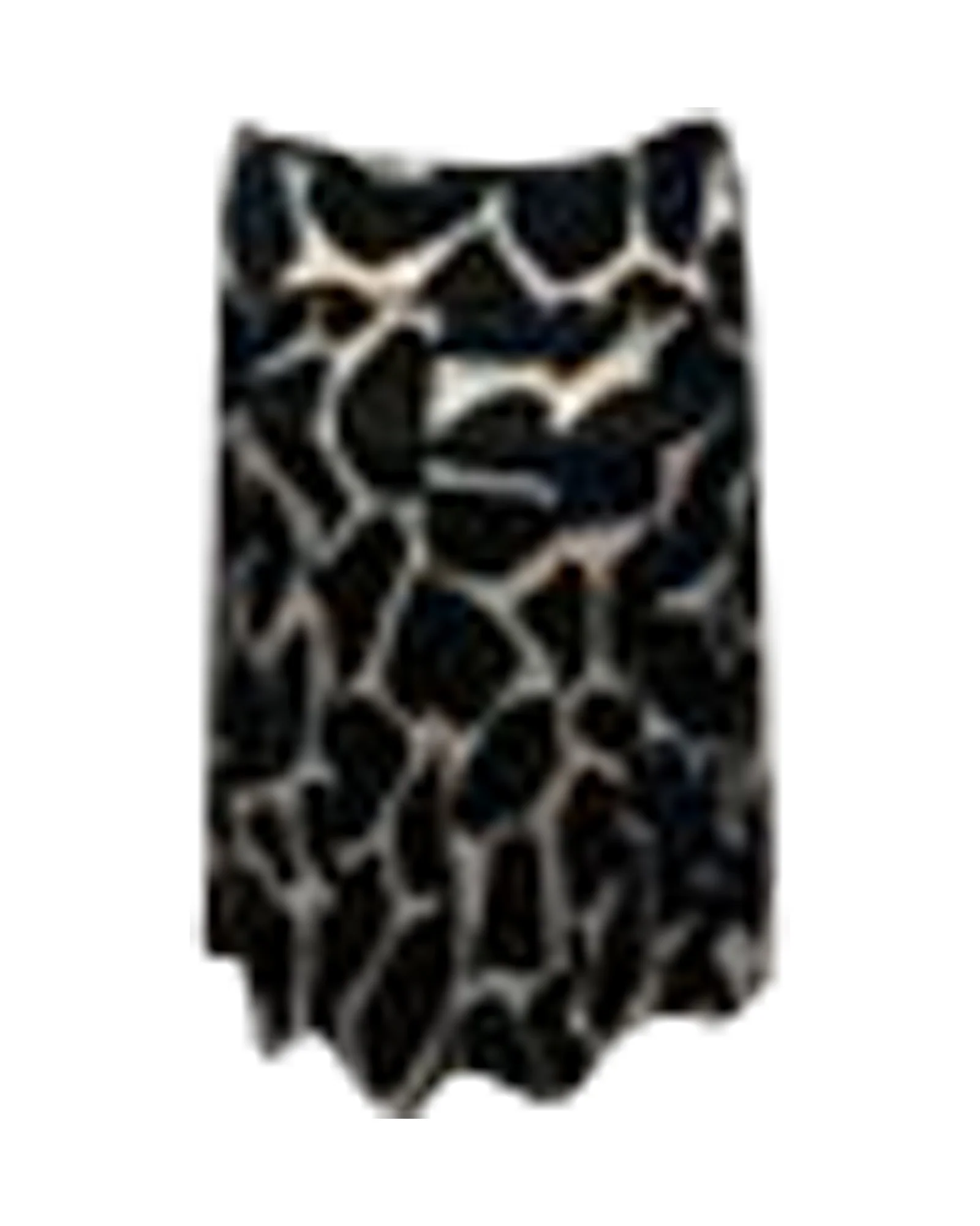 Moschino Cheap and Chic Pleated Skirt in Animal Print Rayon