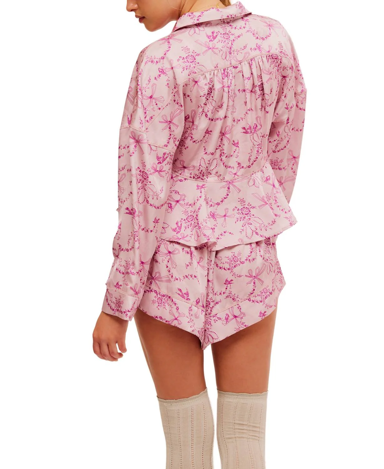 Beauty Sleep Pajama Set In Blushing Combo