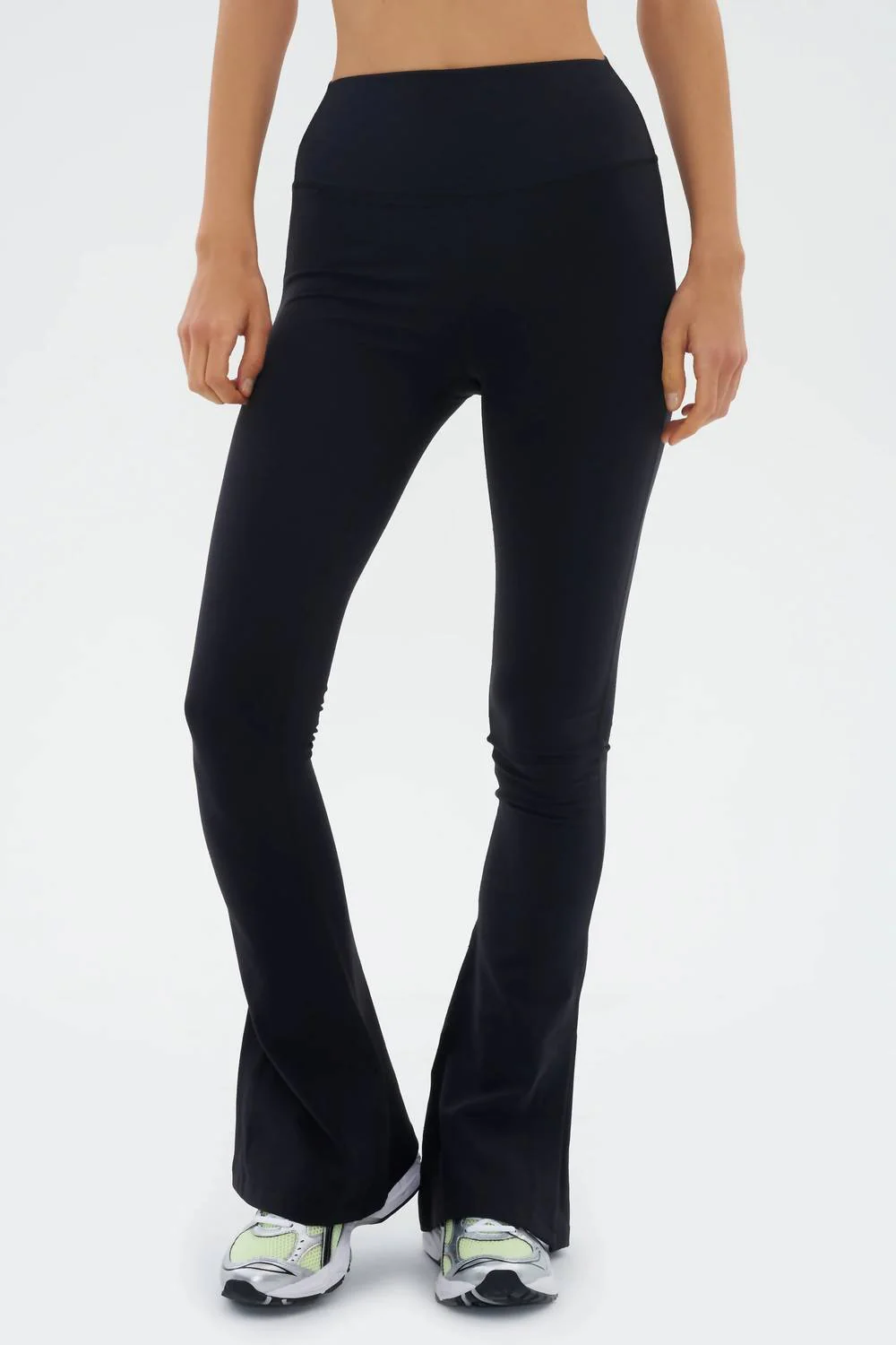 Raquel High Waist Flare Pant In Black