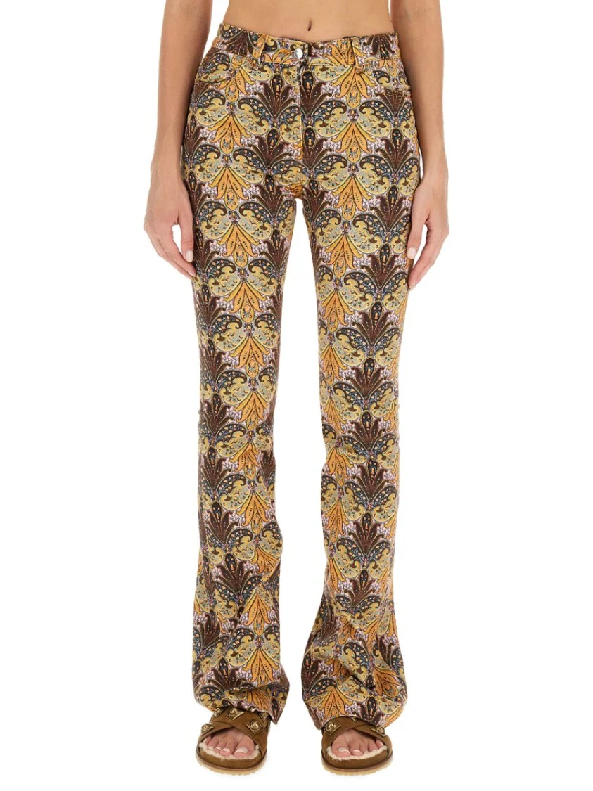 Paisley Print Jeans