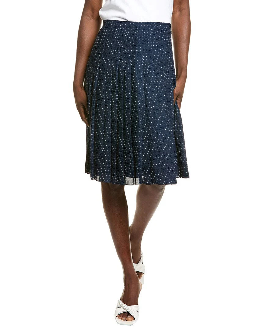 Brooks Brothers Dot Print A-Line Skirt