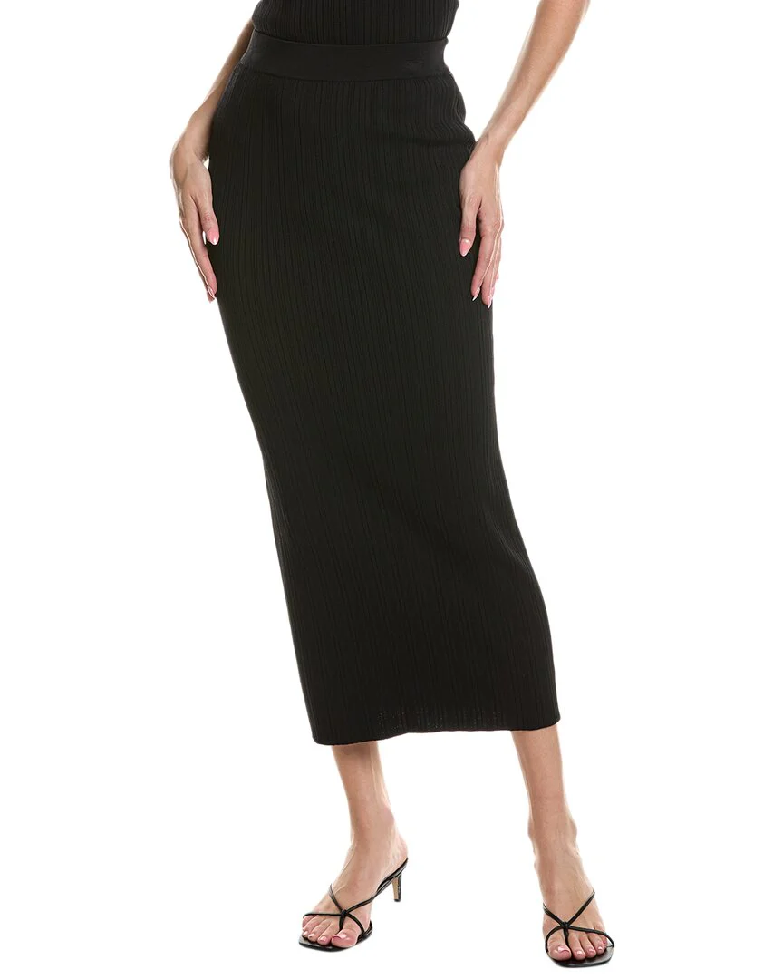 Kenneth Cole Variegated Rib Maxi Skirt