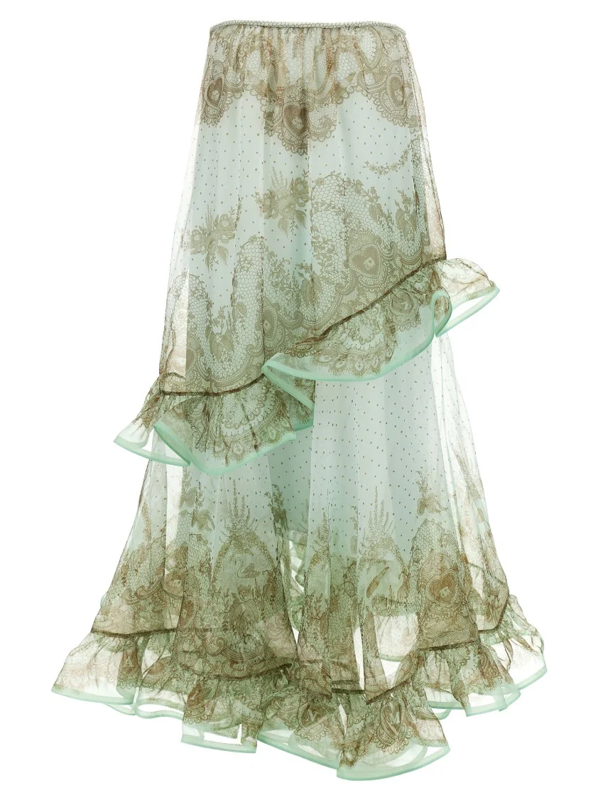 'Crush Flutter Maxi' Skirt