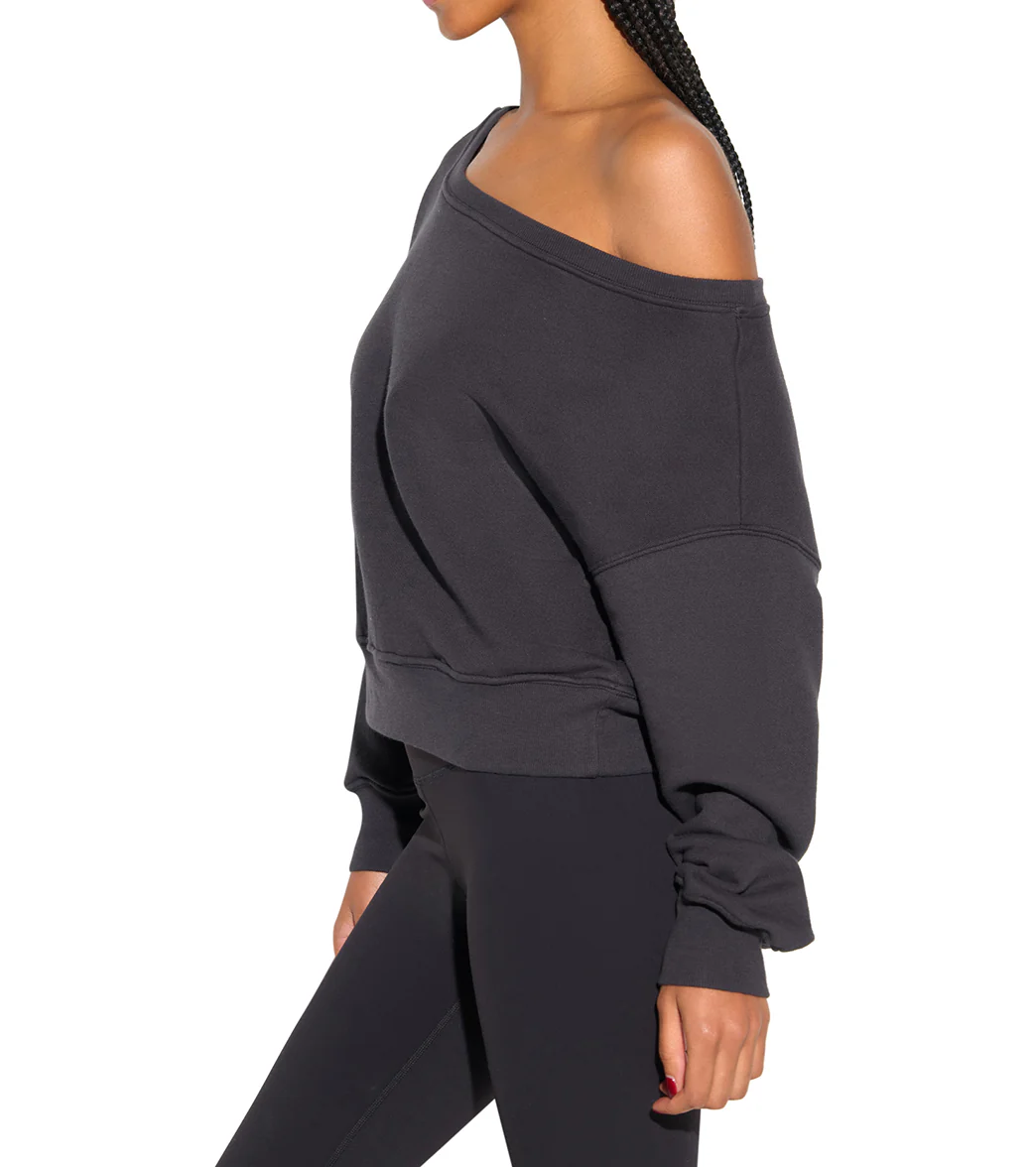 Spiritual Gangster La Vida Off Shoulder Long Sleeve