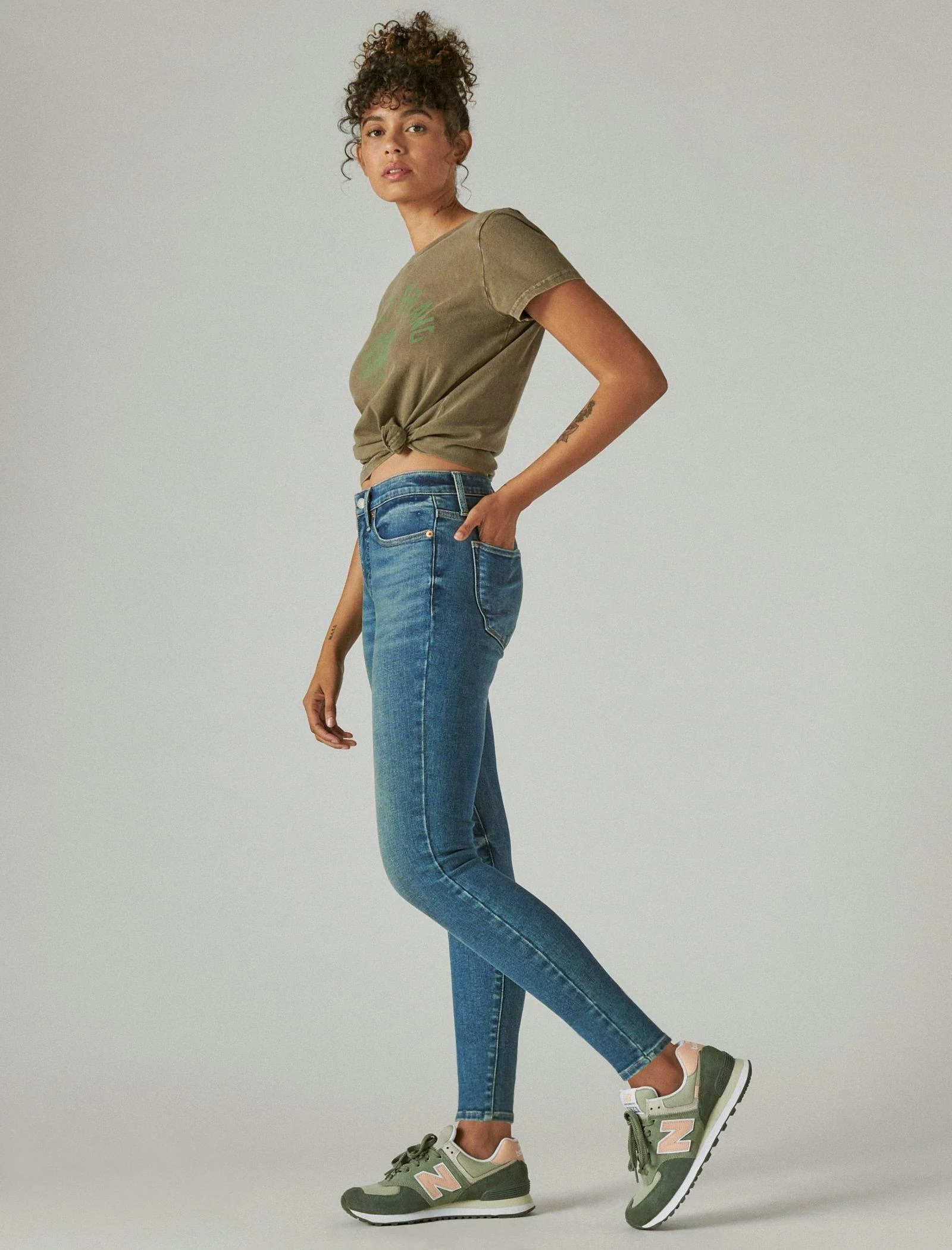 Lucky Brand Womens High Rise Curvy Skinny