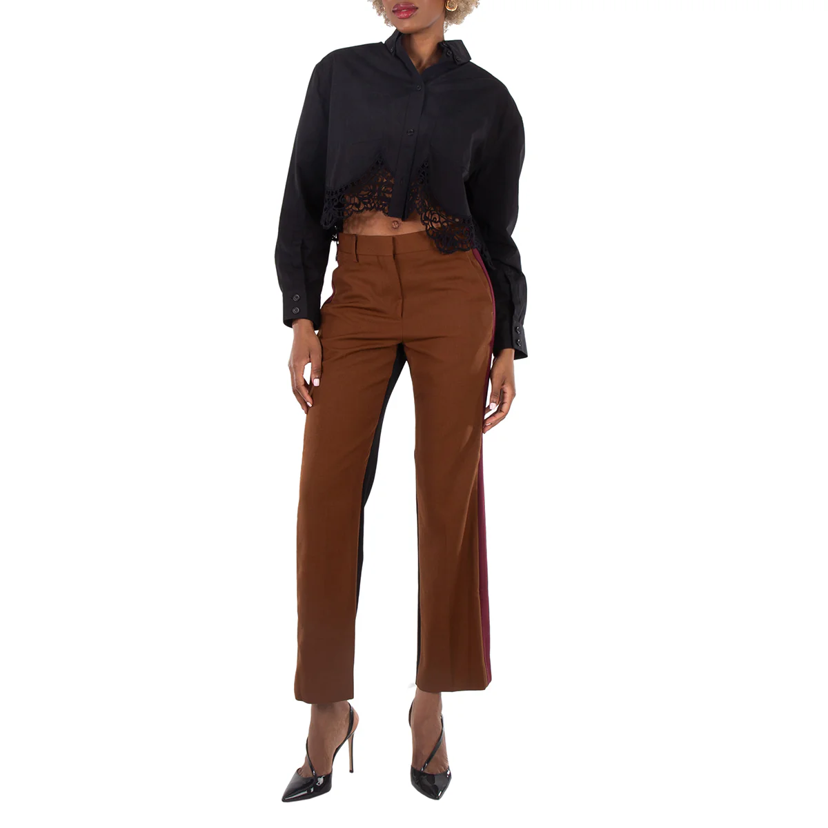 Burberry Dark Birch Brown Lottie Trousers