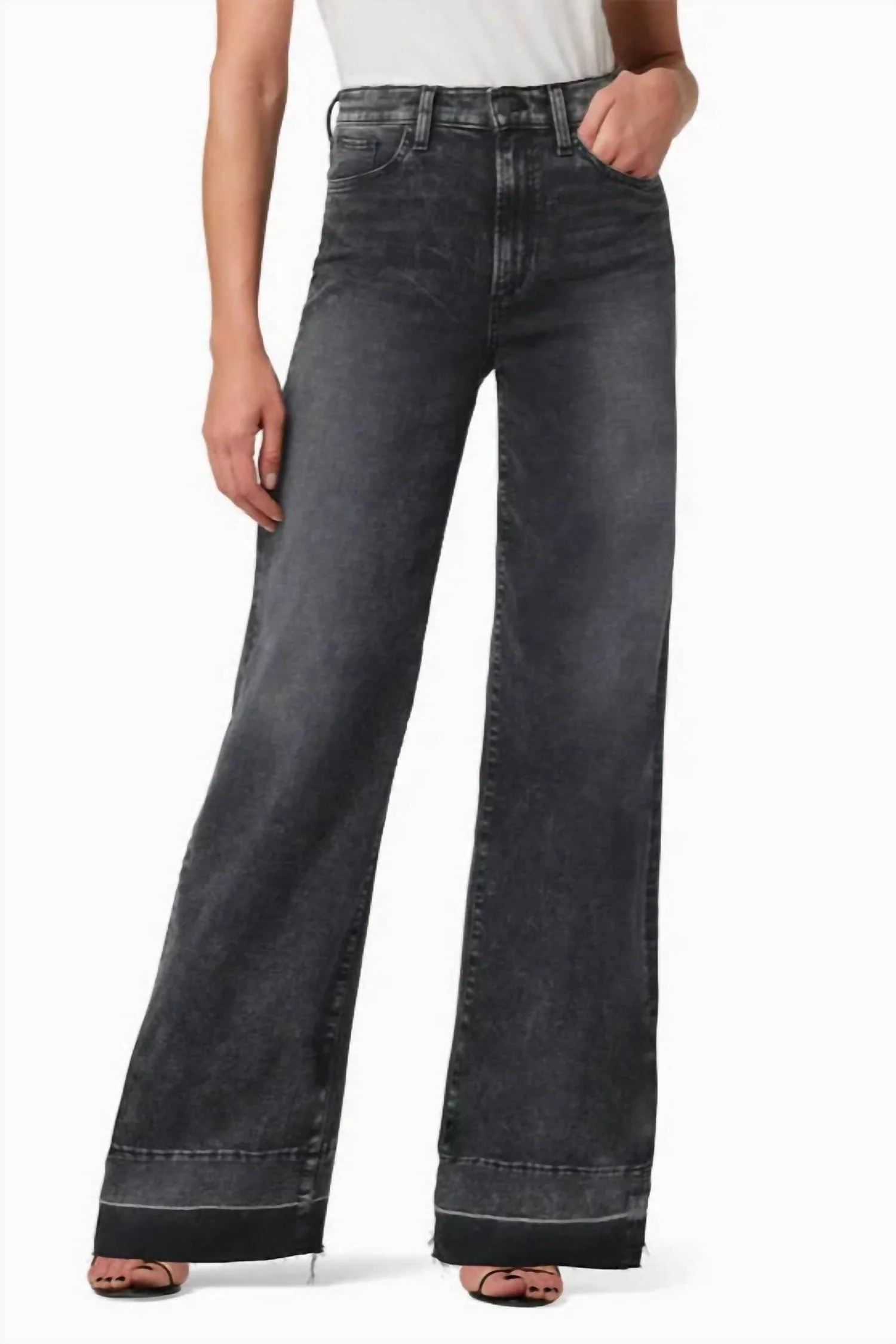 Mia Highrise Wide Leg Jeans In Get Lost